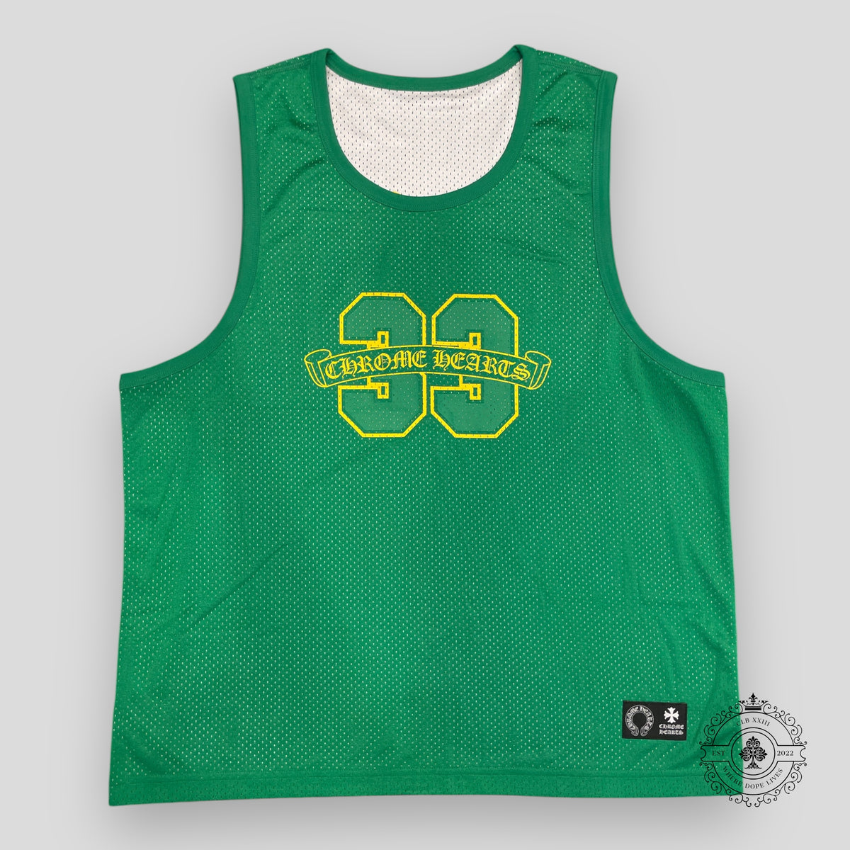 Chrome Hearts Reversible 33 Mesh Jersey in Green