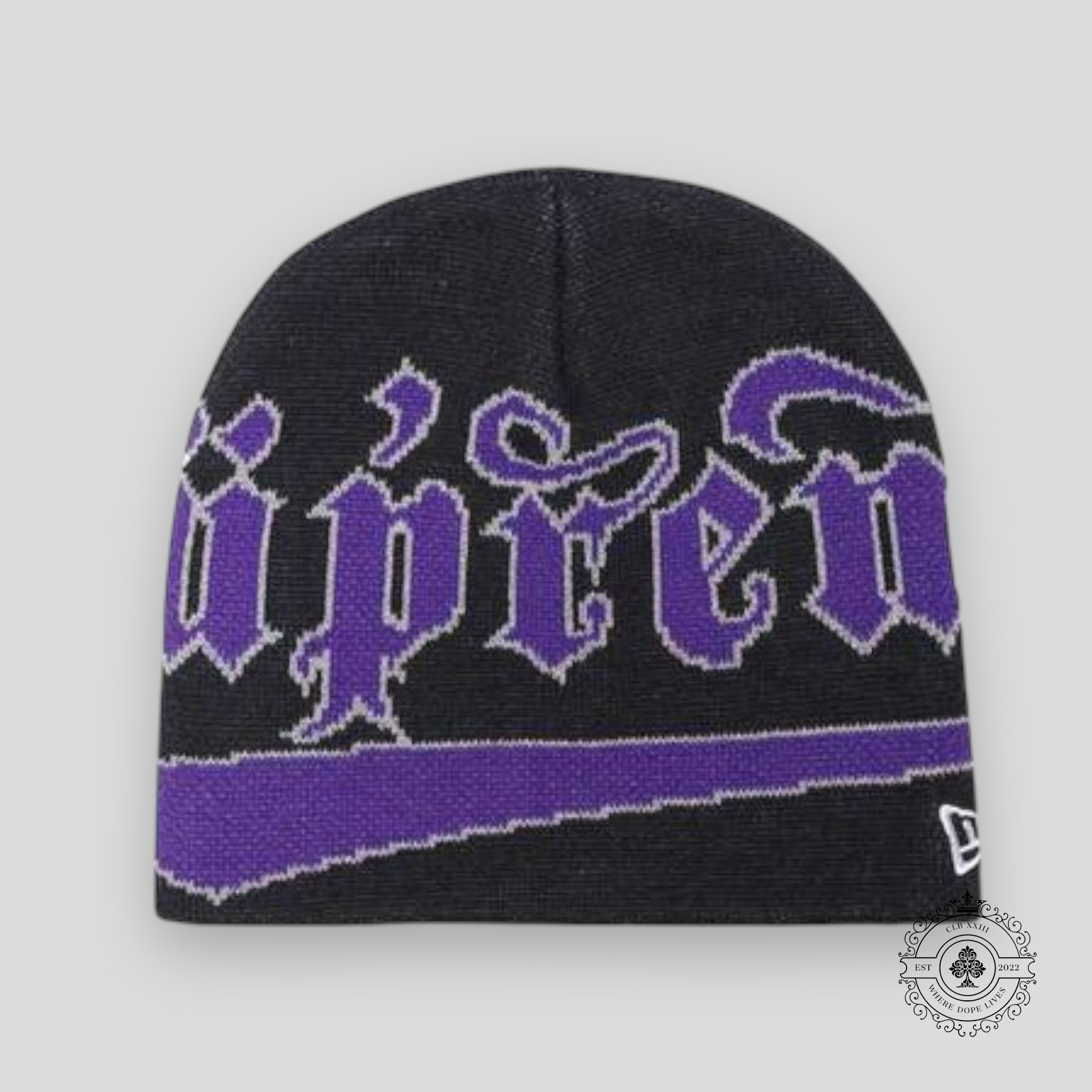 Supreme Accent Beanie in Navy