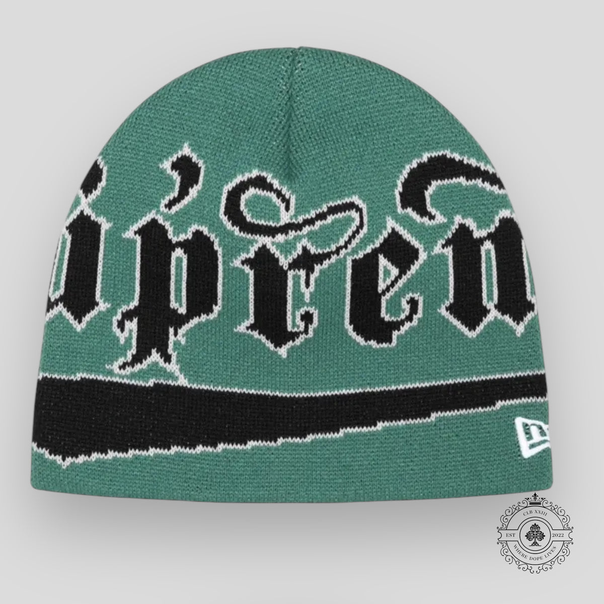 Supreme Accent Beanie in Green