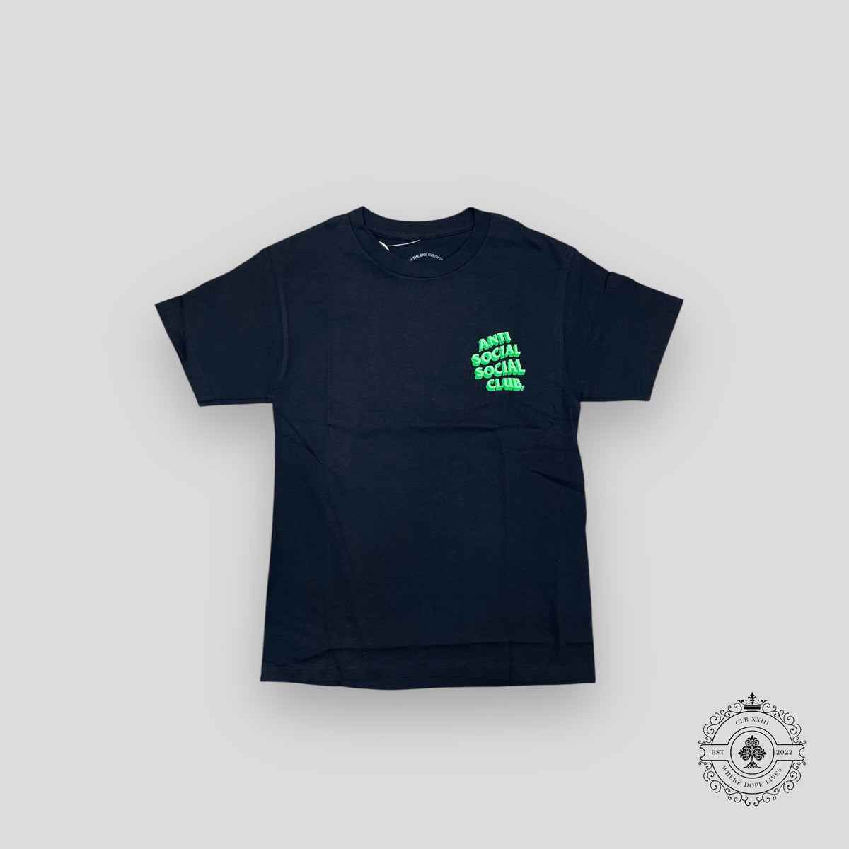 Anti Social Social Club Popcorn Tee in Black