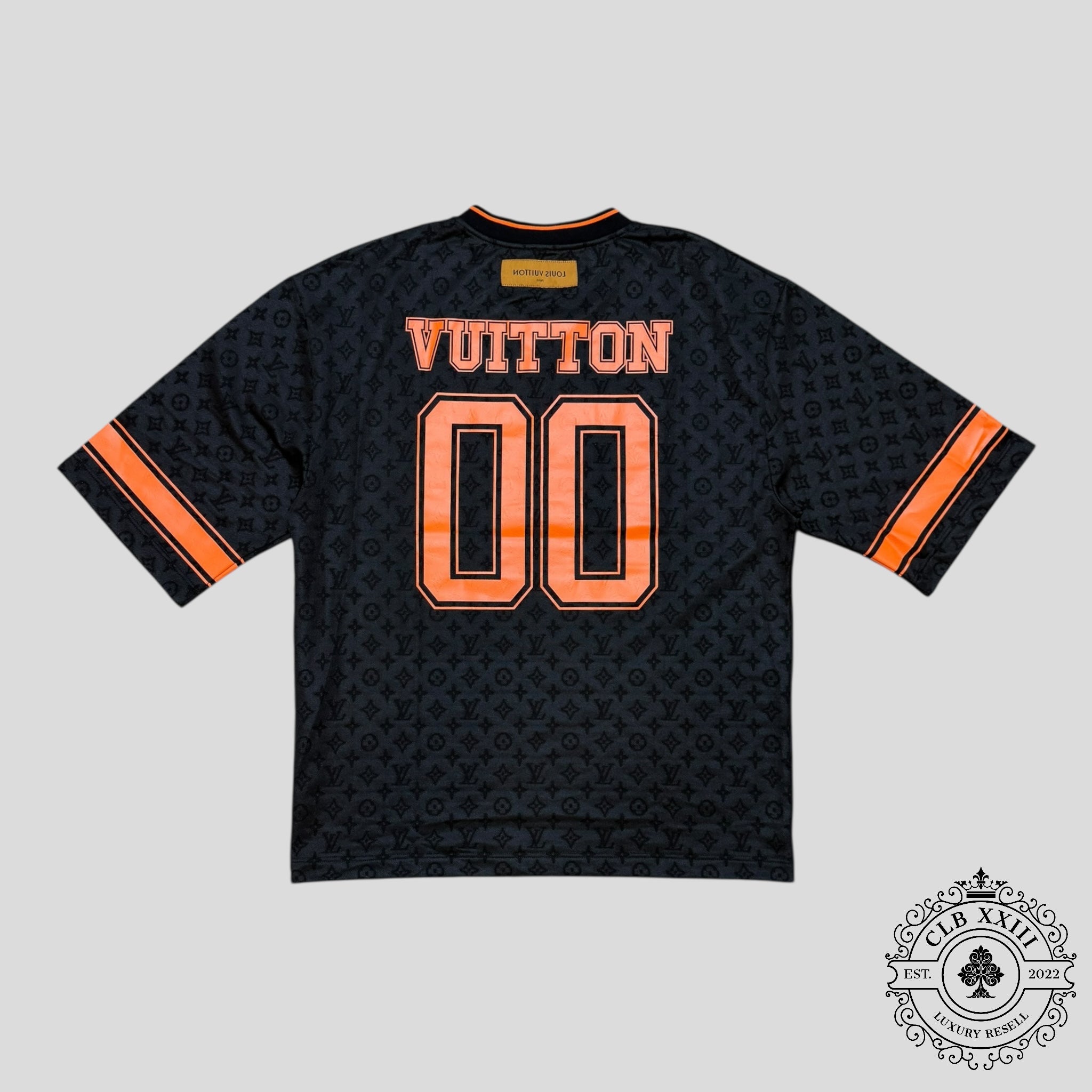 Louis Vuitton Sporty Monogram Jersey in Black / Orange