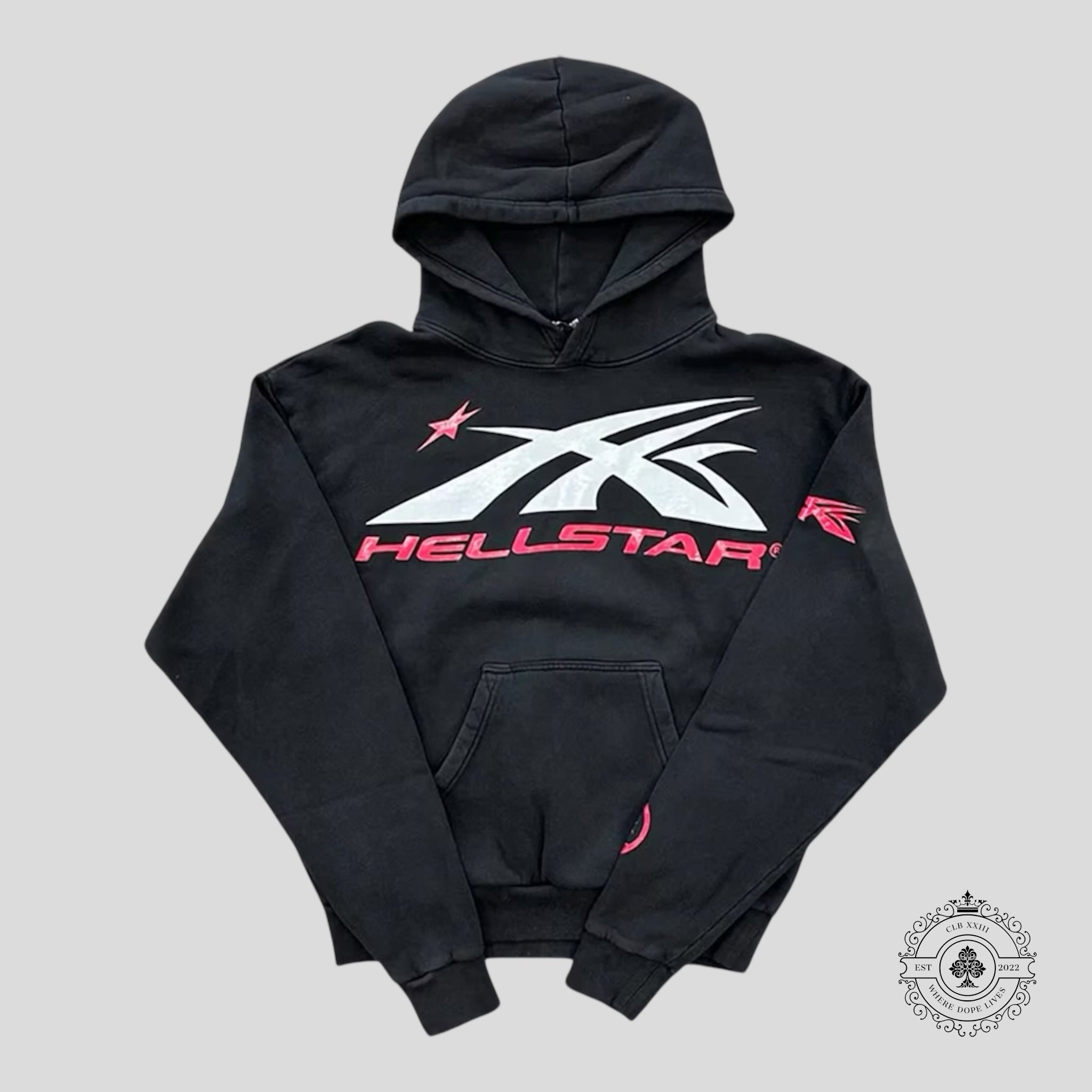 Hellstar Sports Hoodie in Jet Black