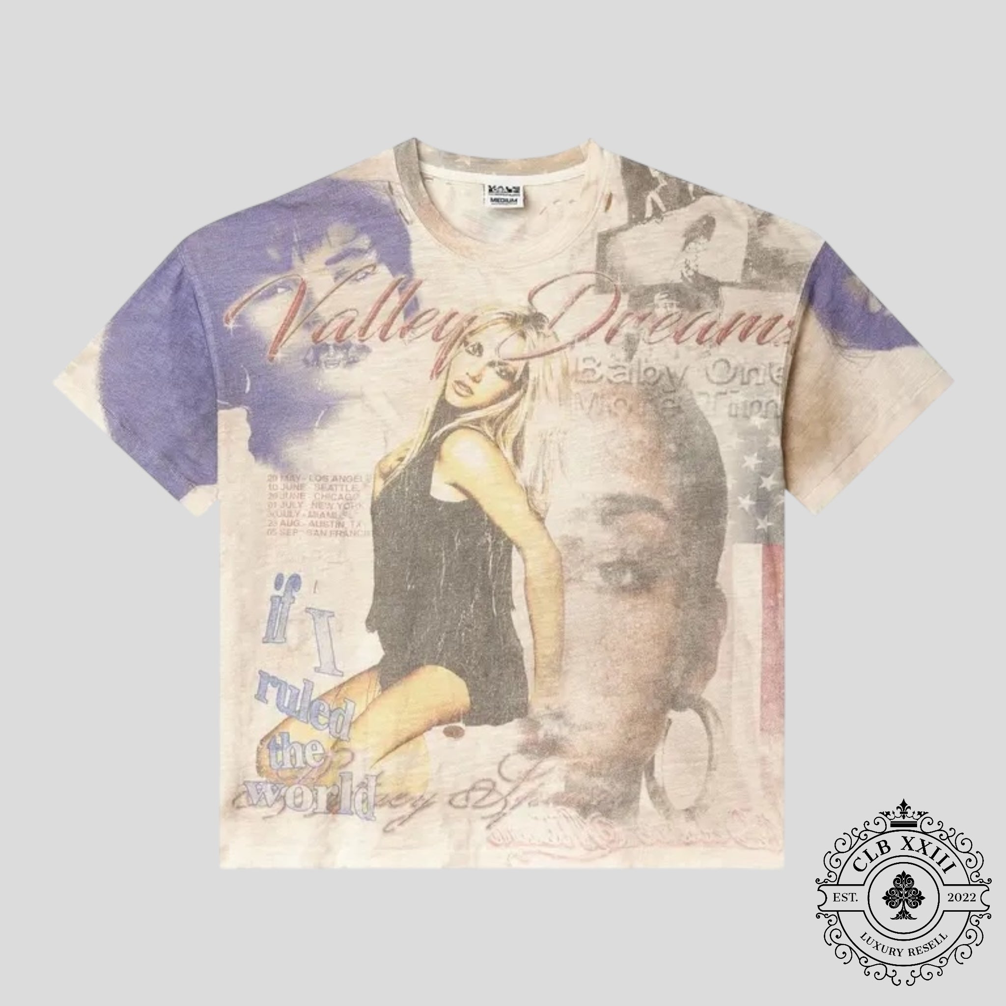 Vale Crash Tee in Beige