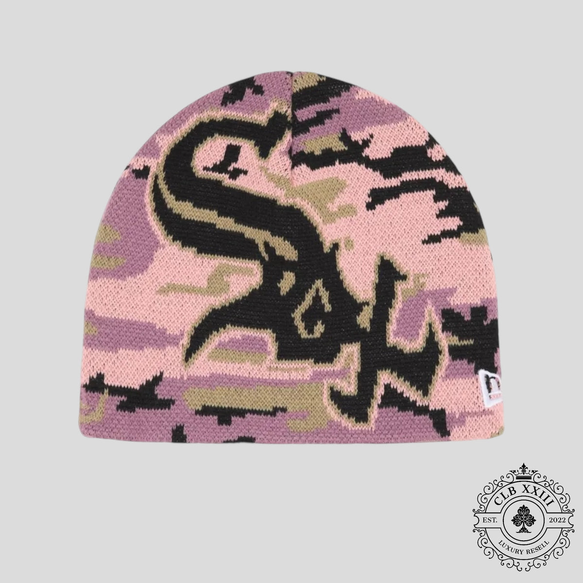 Supreme Chicago White Sox New Era Beanie in Pink Camo