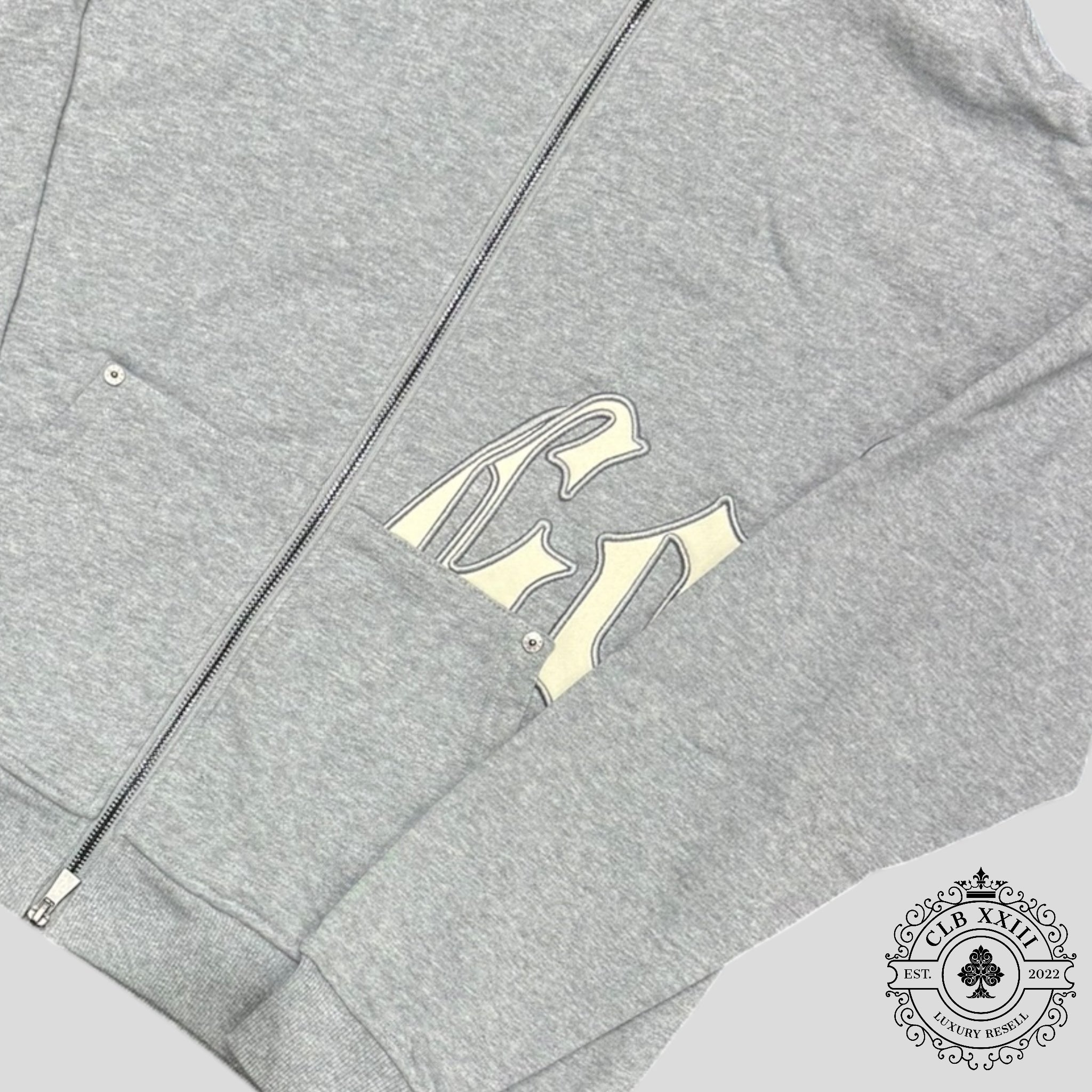 Godspeed OG Logo Zip Up Hoodie V2 in Grey