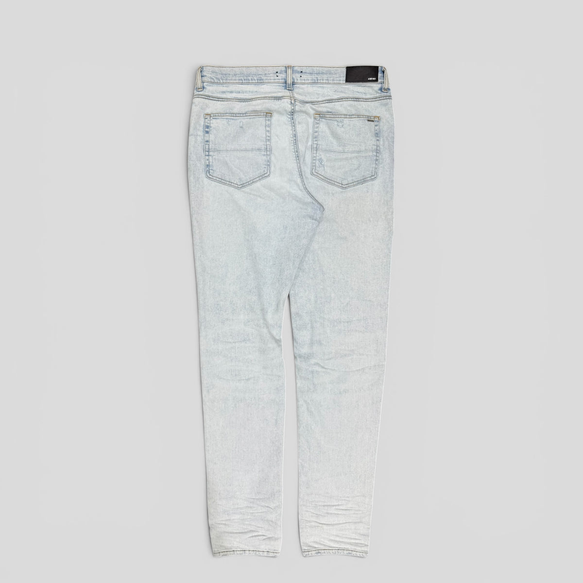 Amiri Varsity Patch Jeans in Vintage Sky Indigo