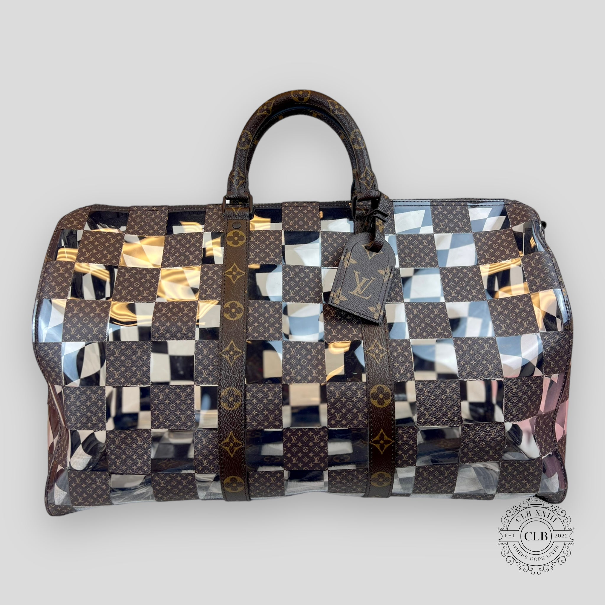 LOUIS VUITTON KEEPALL 50 - MONOGRAM CHESS