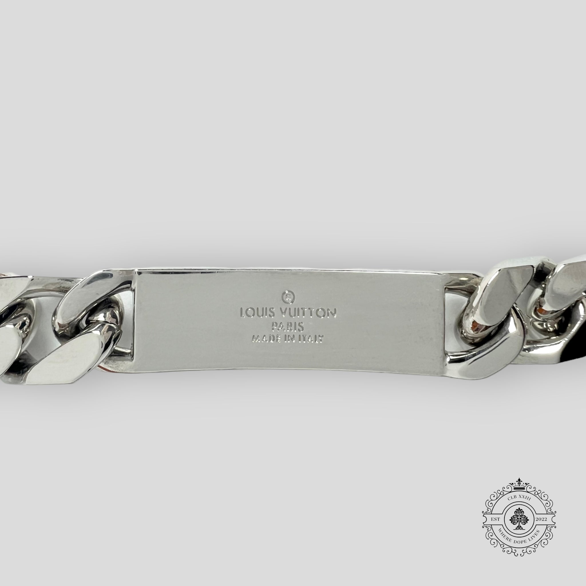 Louis Vuitton Monogram Chain Bracelet in Silver