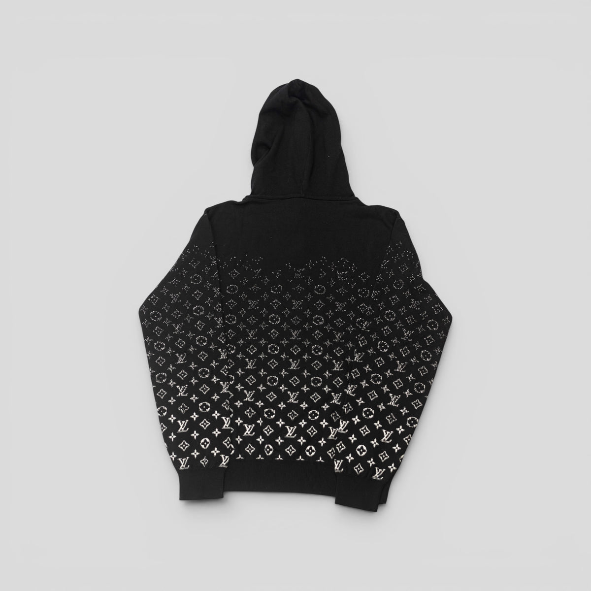 Louis Vuitton Monogram Knit Hoodie in Black