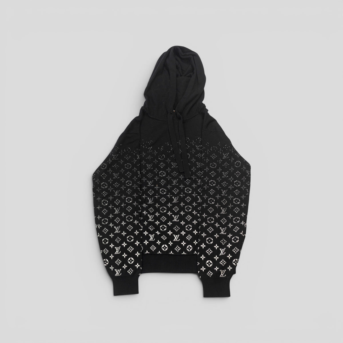 Louis Vuitton Monogram Knit Hoodie in Black