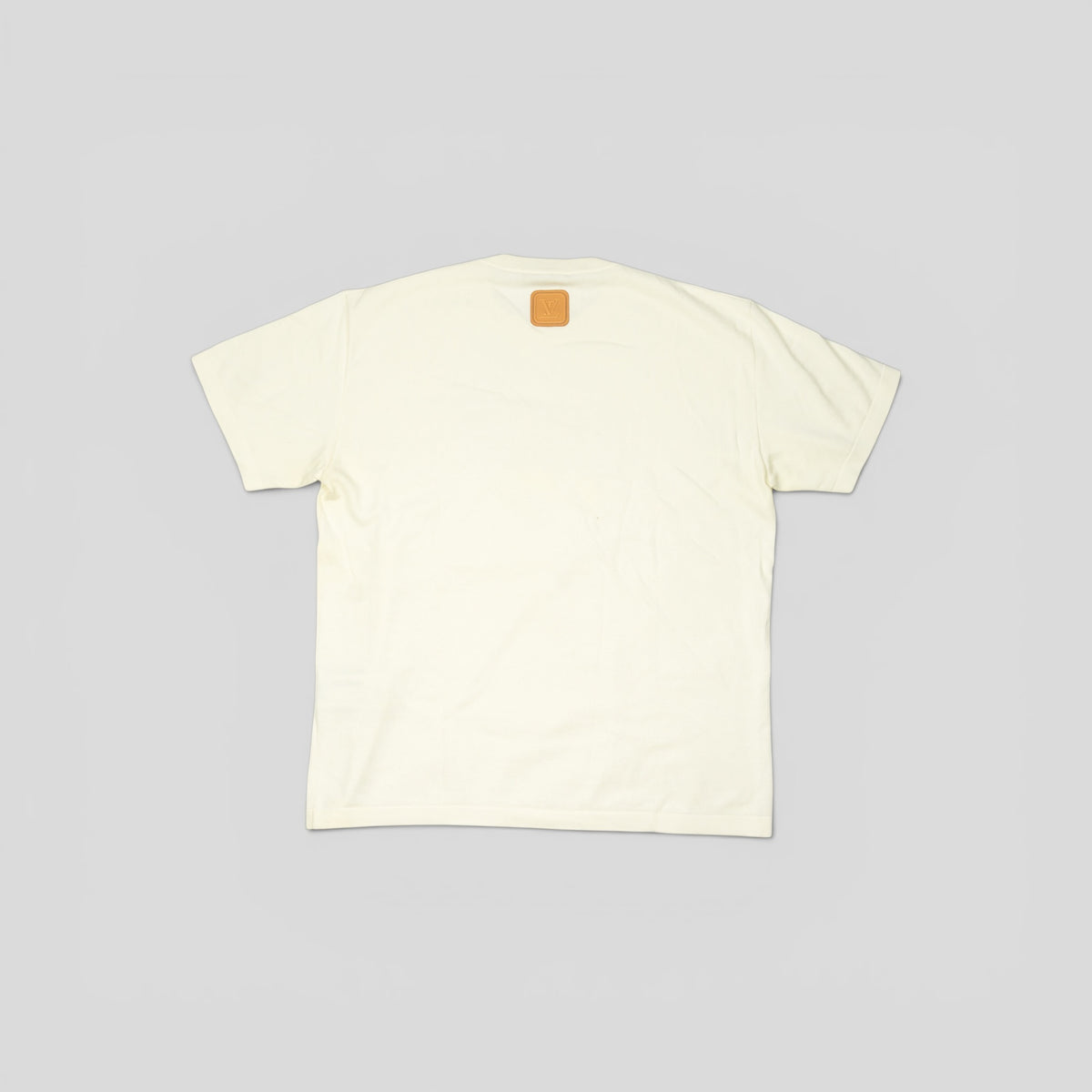 Louis Vuitton Lovers Leather Patch Tee in White
