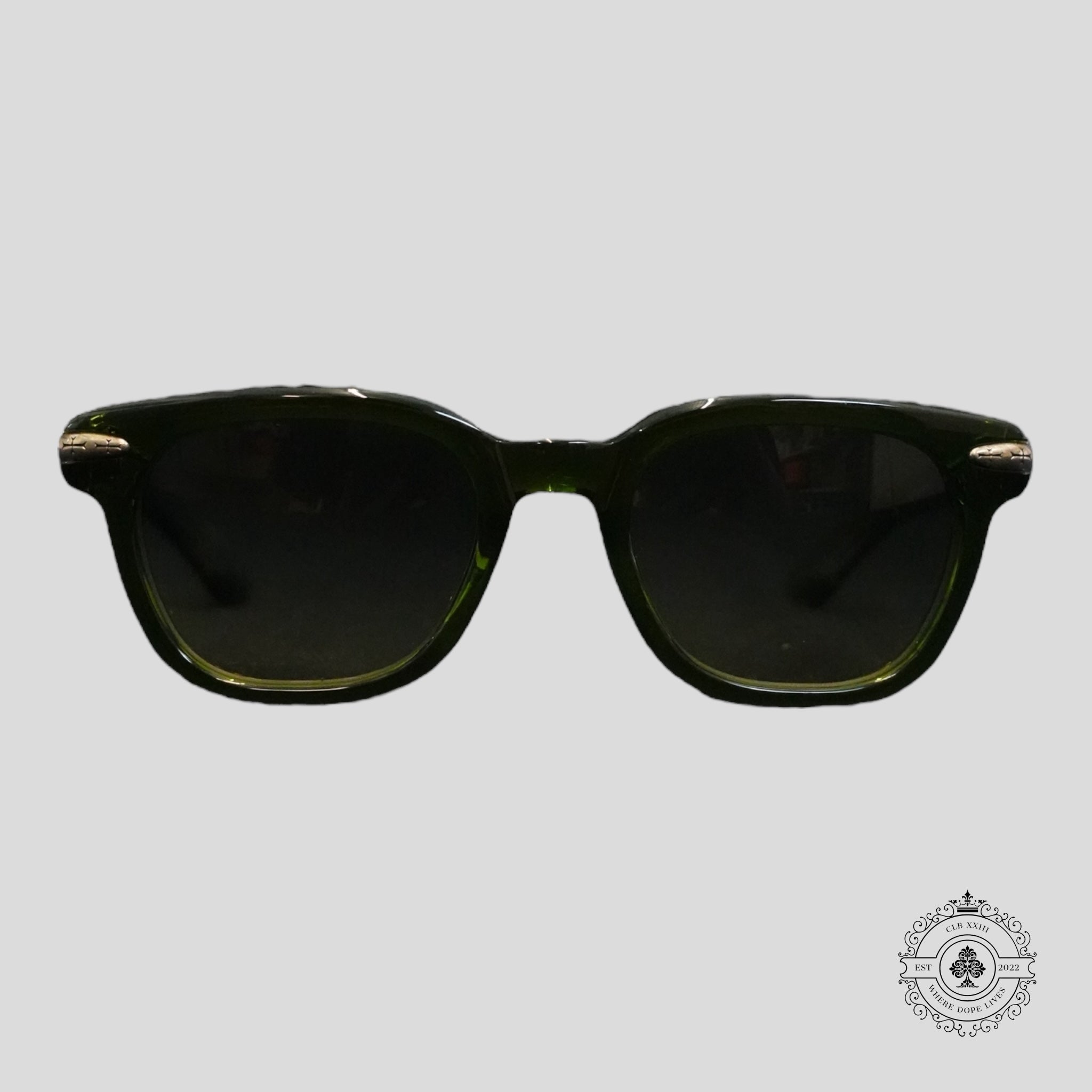 Chrome Hearts Drippin Glasses in Marine/Silver