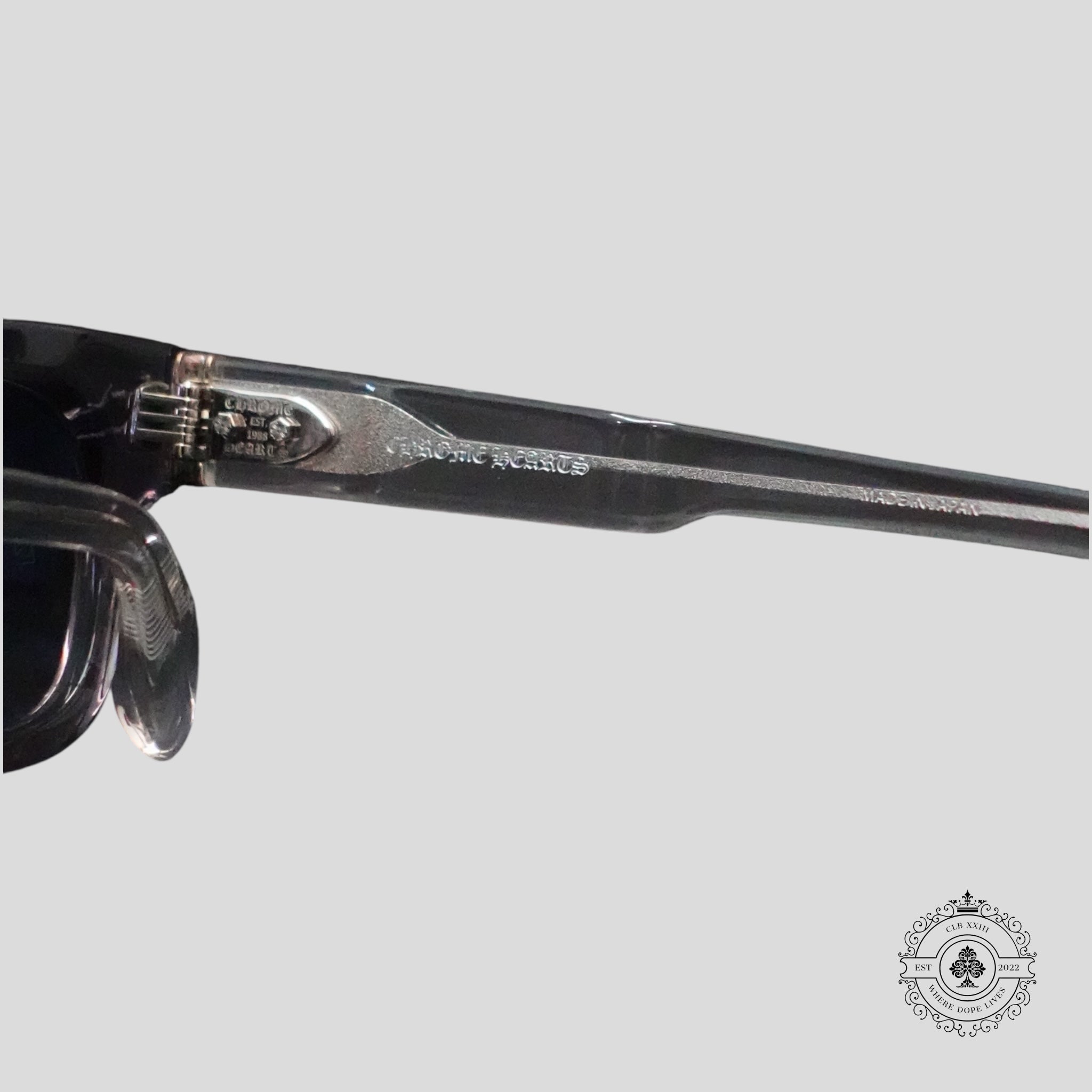 Chrome Hearts Dick Fitzener Sunglasses in Clear/Silver