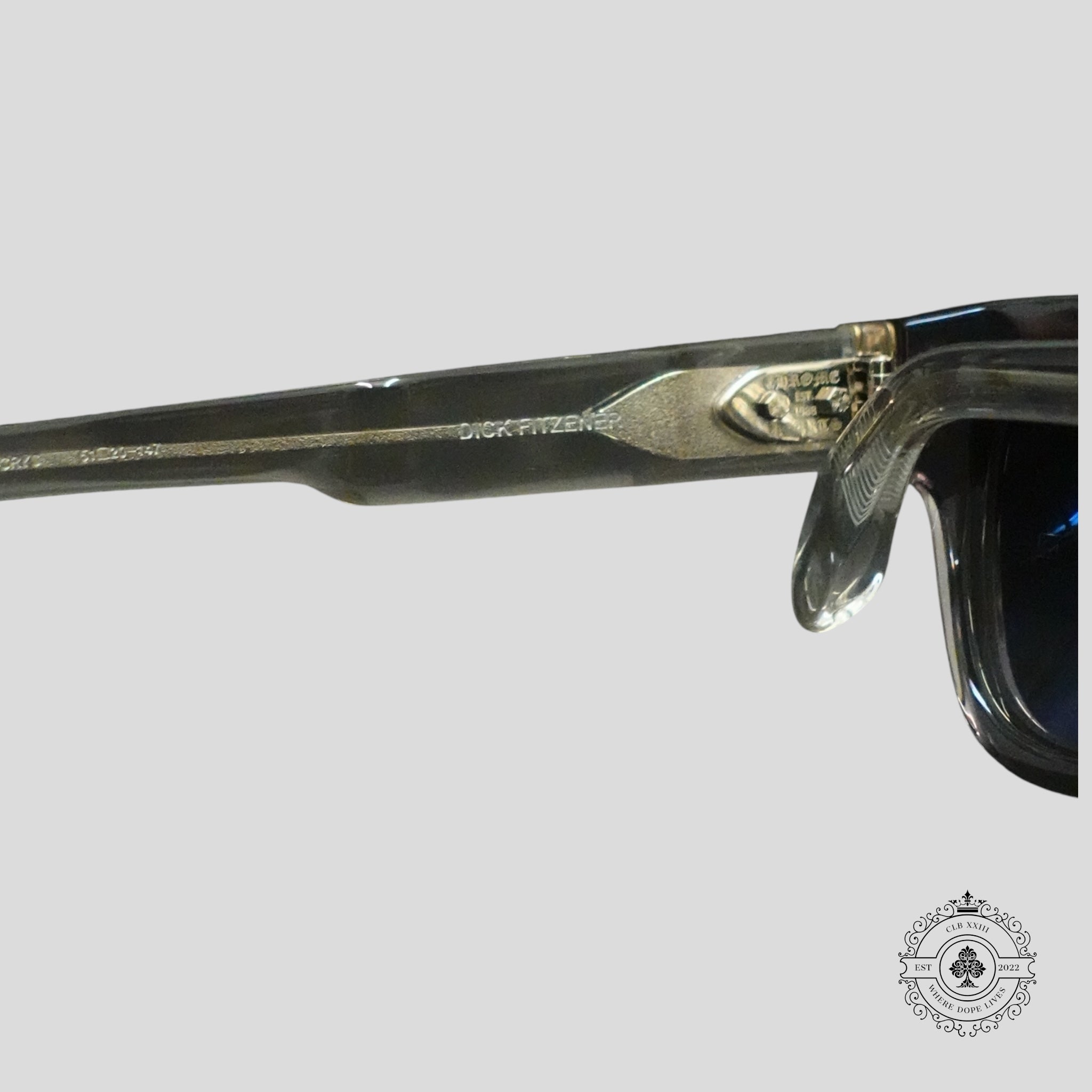 Chrome Hearts Dick Fitzener Sunglasses in Clear/Silver
