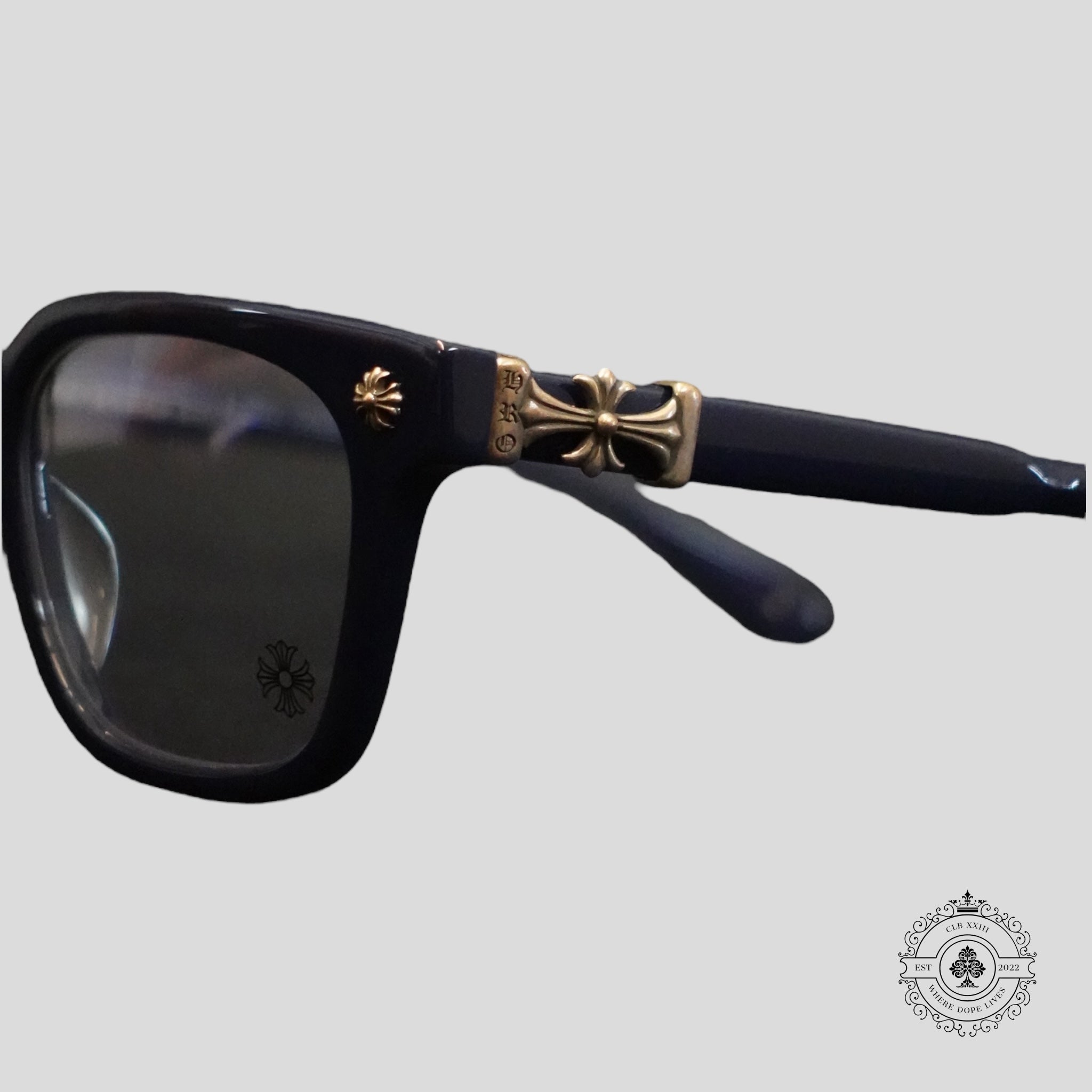 Chrome Hearts Cox Ucker Sunglasses in Blue/Silver