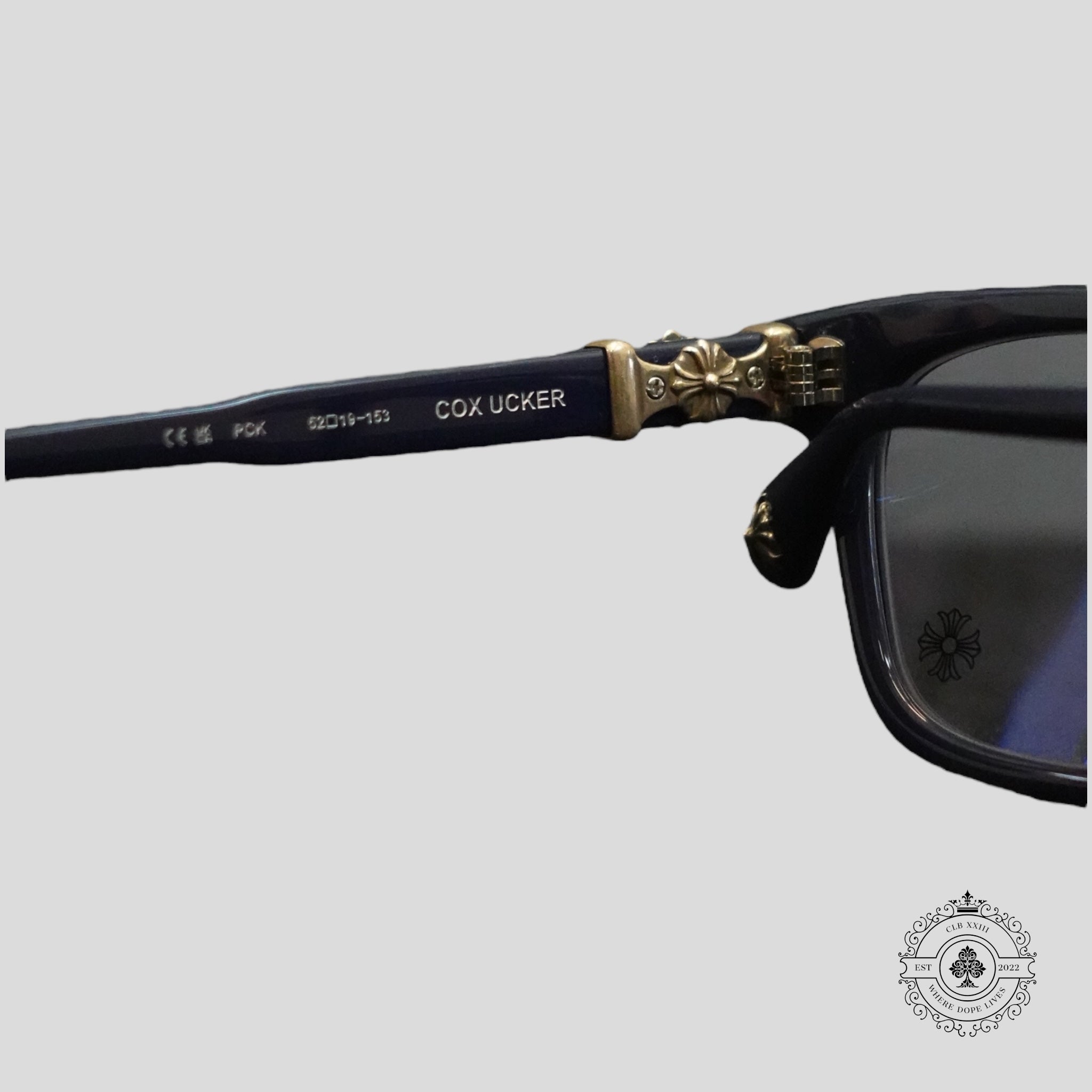 Chrome Hearts Cox Ucker Sunglasses in Blue/Silver
