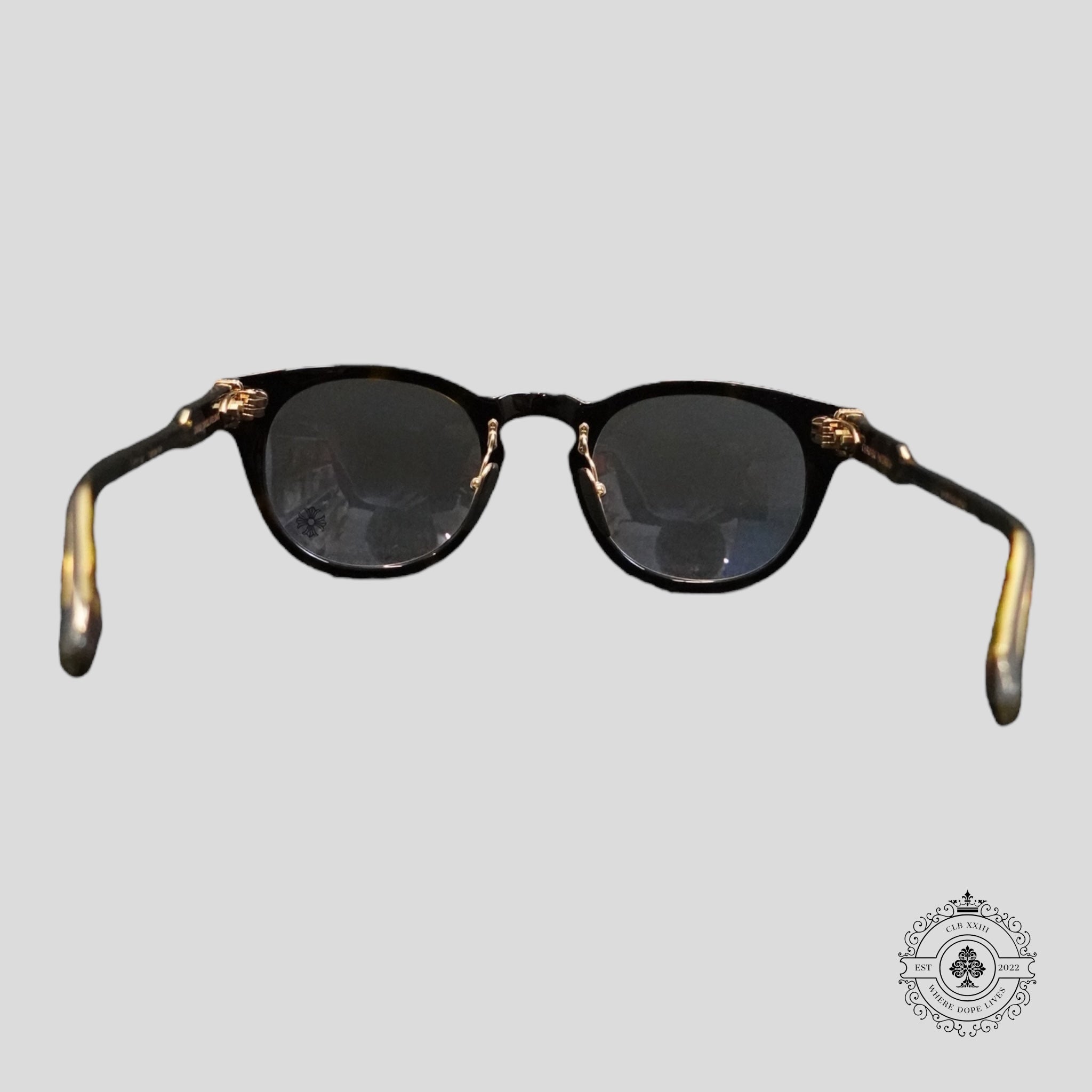 Chrome Hearts Dingalonglinglong Glasses in Tortoise Shell/Gold
