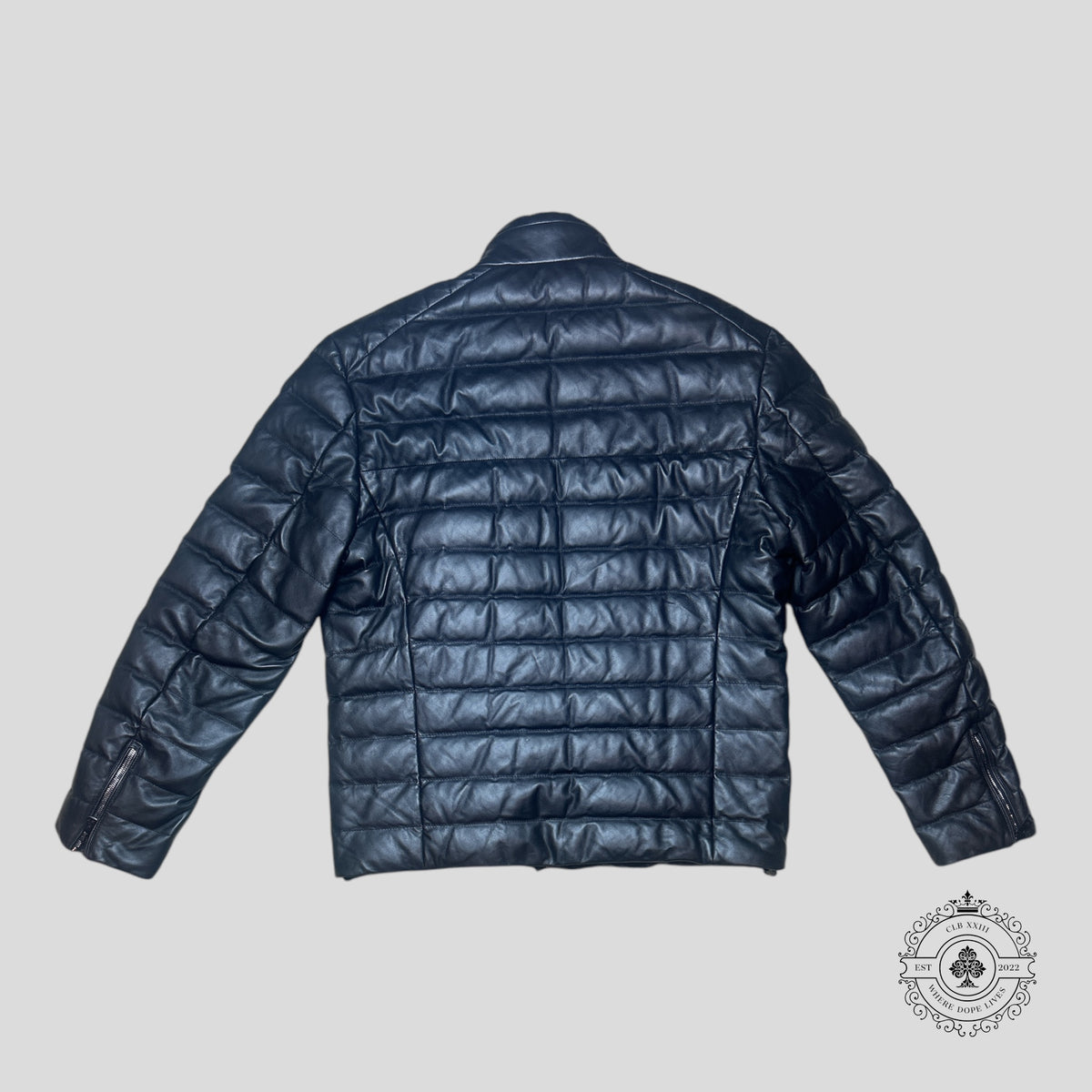 Ralph Lauren Purple Label Leather Jacket in Black