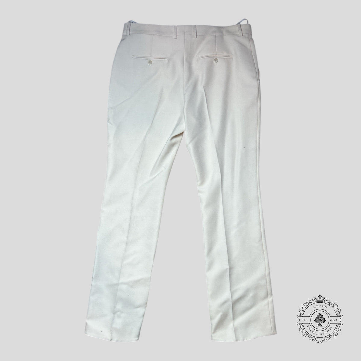 Celine Mohair Suit Pants in Cream