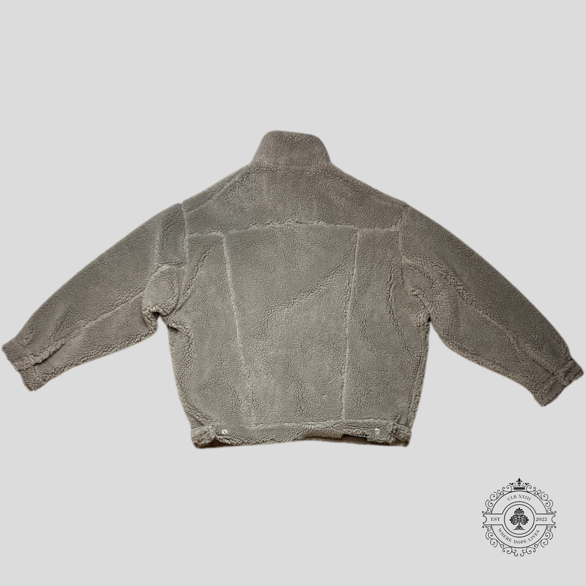 Balenciaga Oversized Fleece Jacket in Brown