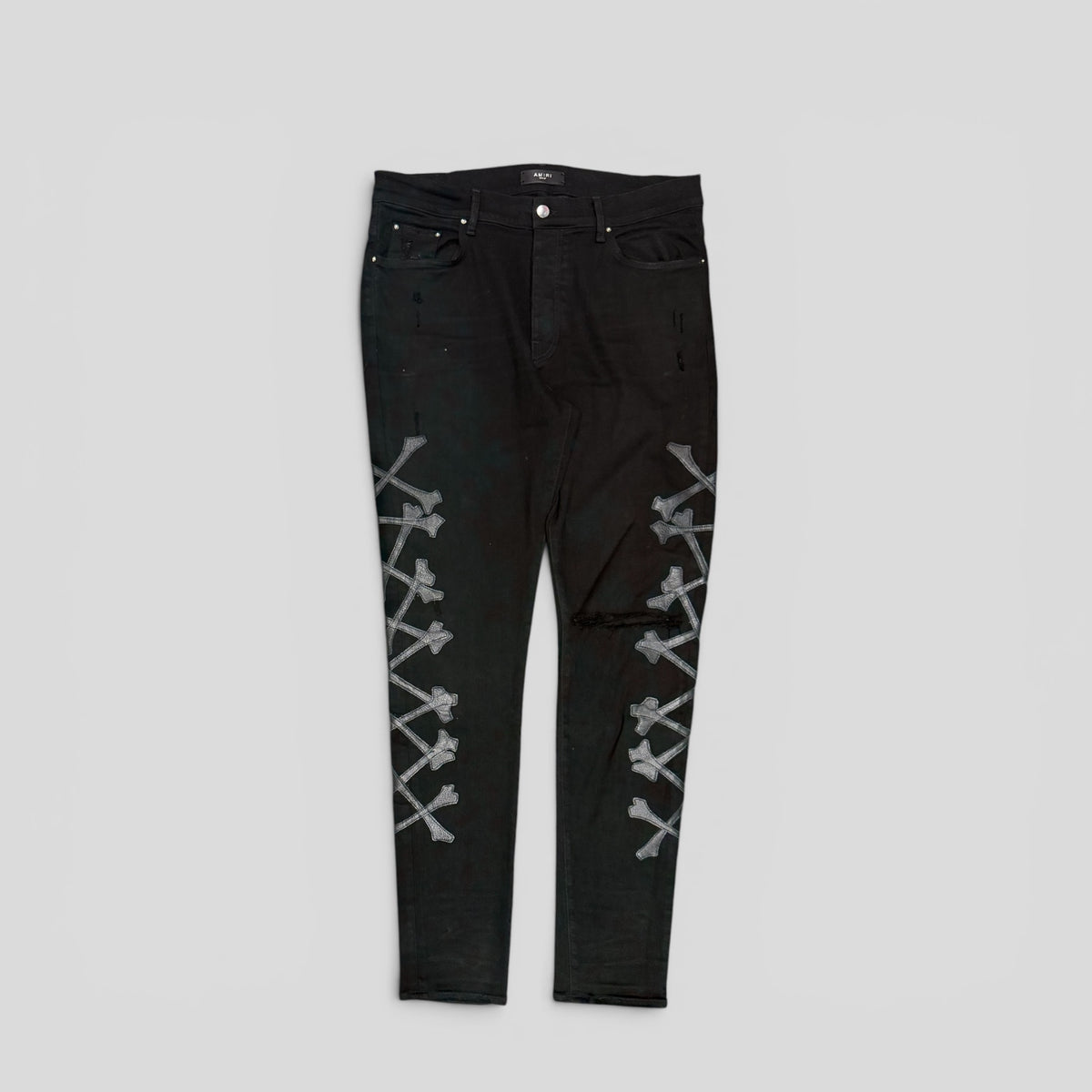 Amiri Bones Jeans in Black