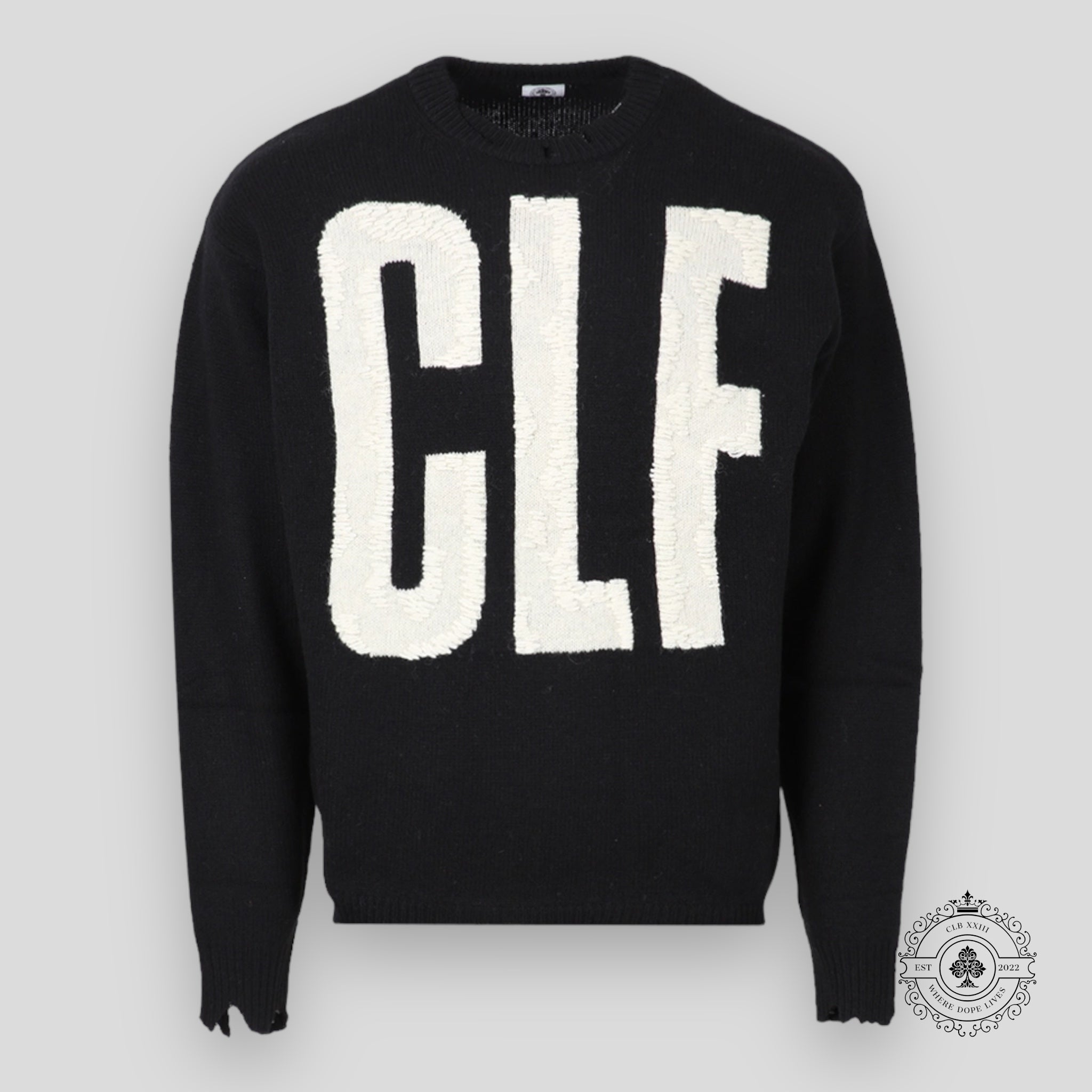 Saint Michael CLF Knit Sweater in Black