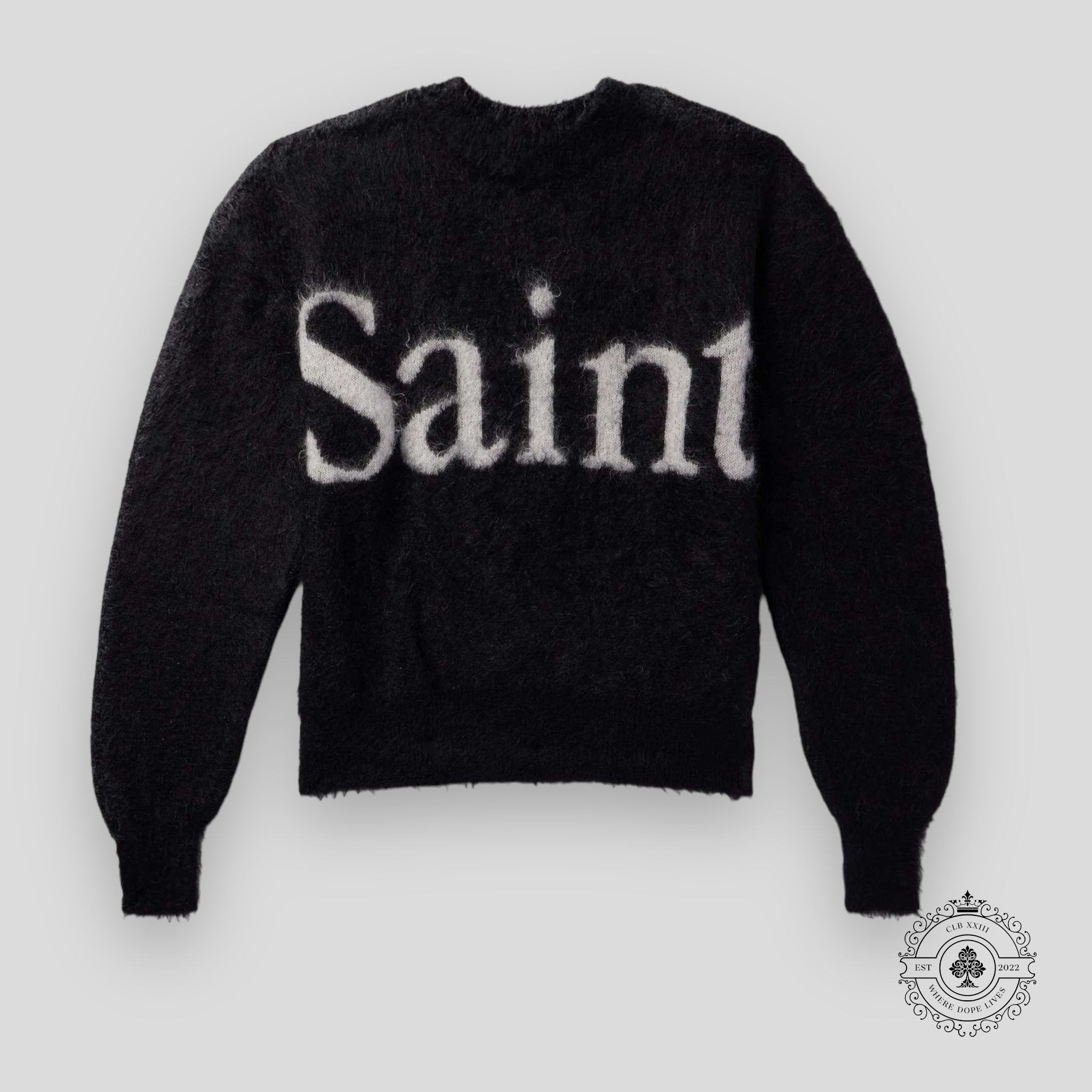 Saint Michael Saint Knit Crewneck in Black