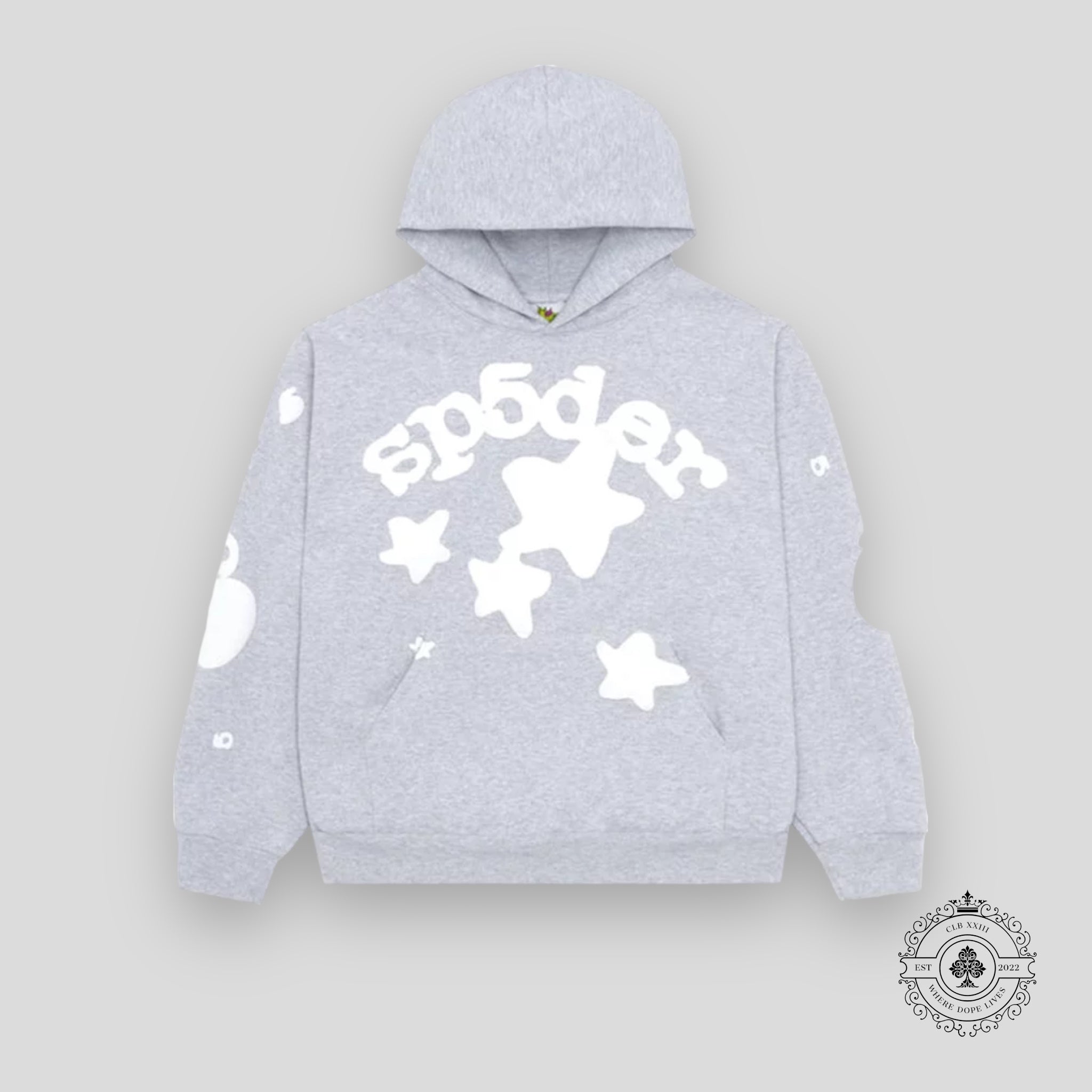 Sp5der Beluga Hoodie - Heather Grey