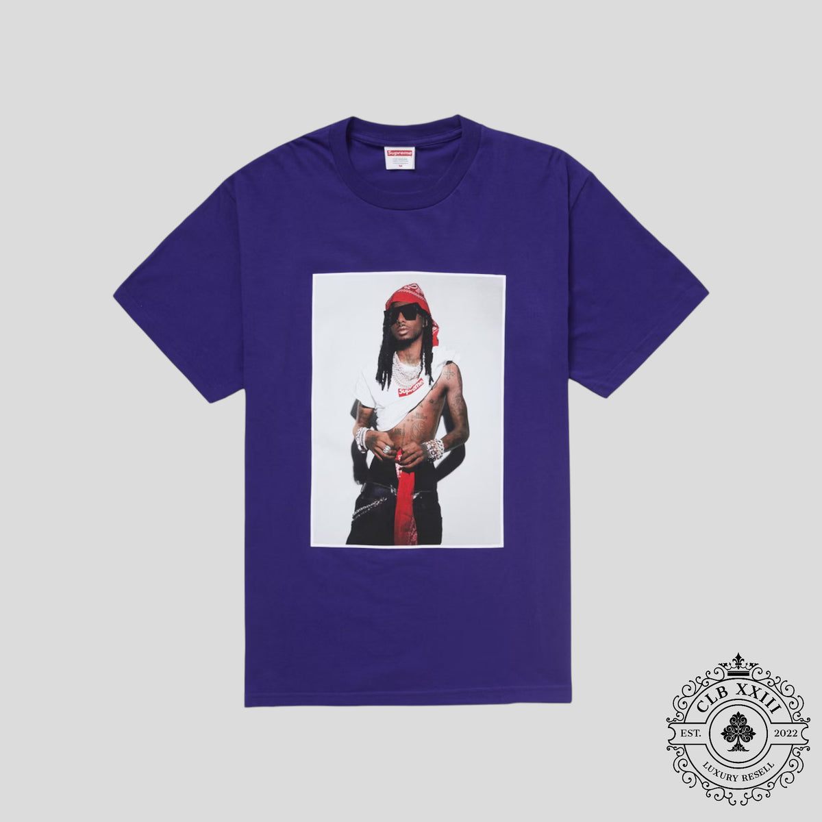 Supreme Playboi Carti Tee in Purple