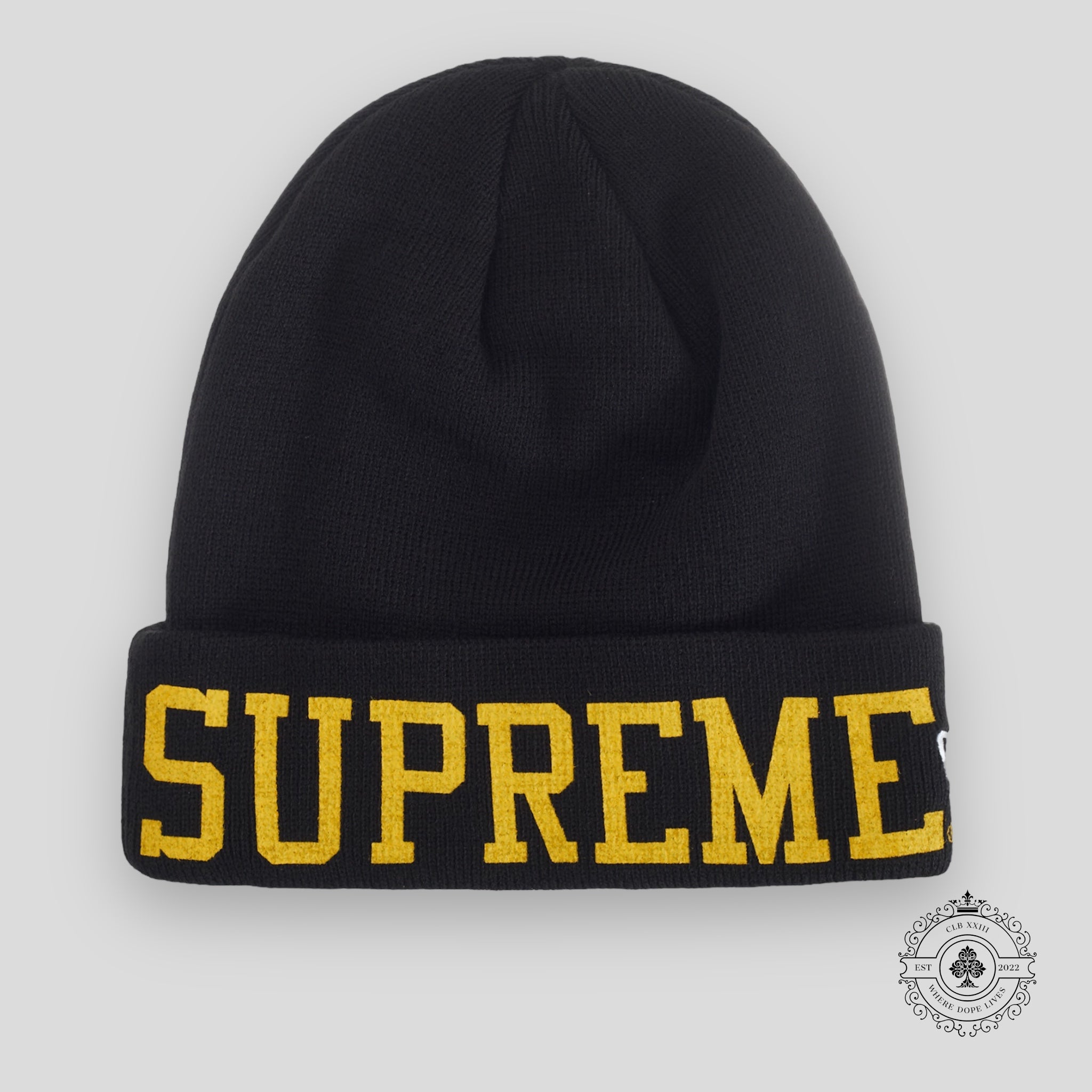 Supreme Varsity Beanie Black FW23