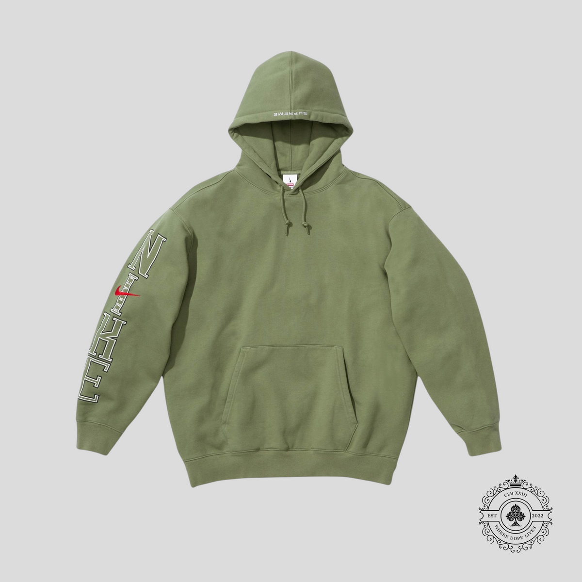 Supreme X Nike SS24 Hooded Sweatshirt in Green