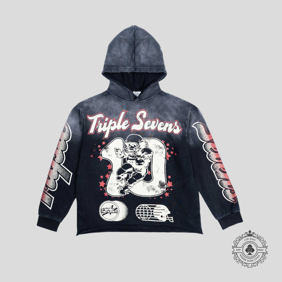 Triple Sevens All Star Hoodie in Black