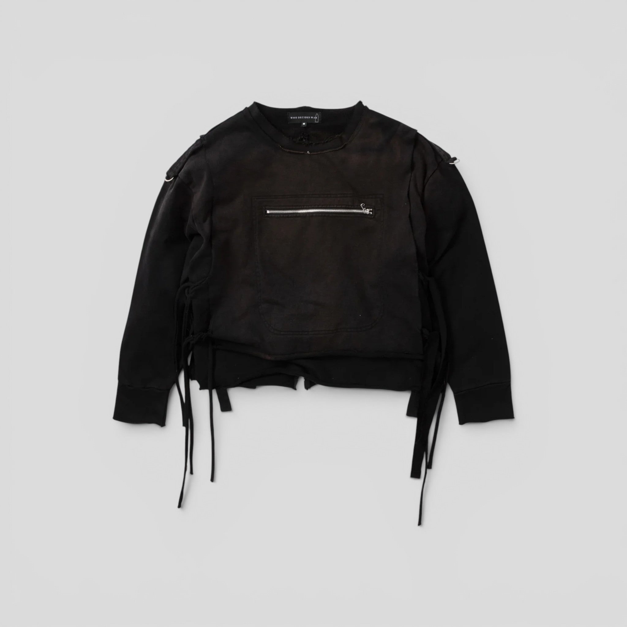 Who Decides Layered Pullover in Black