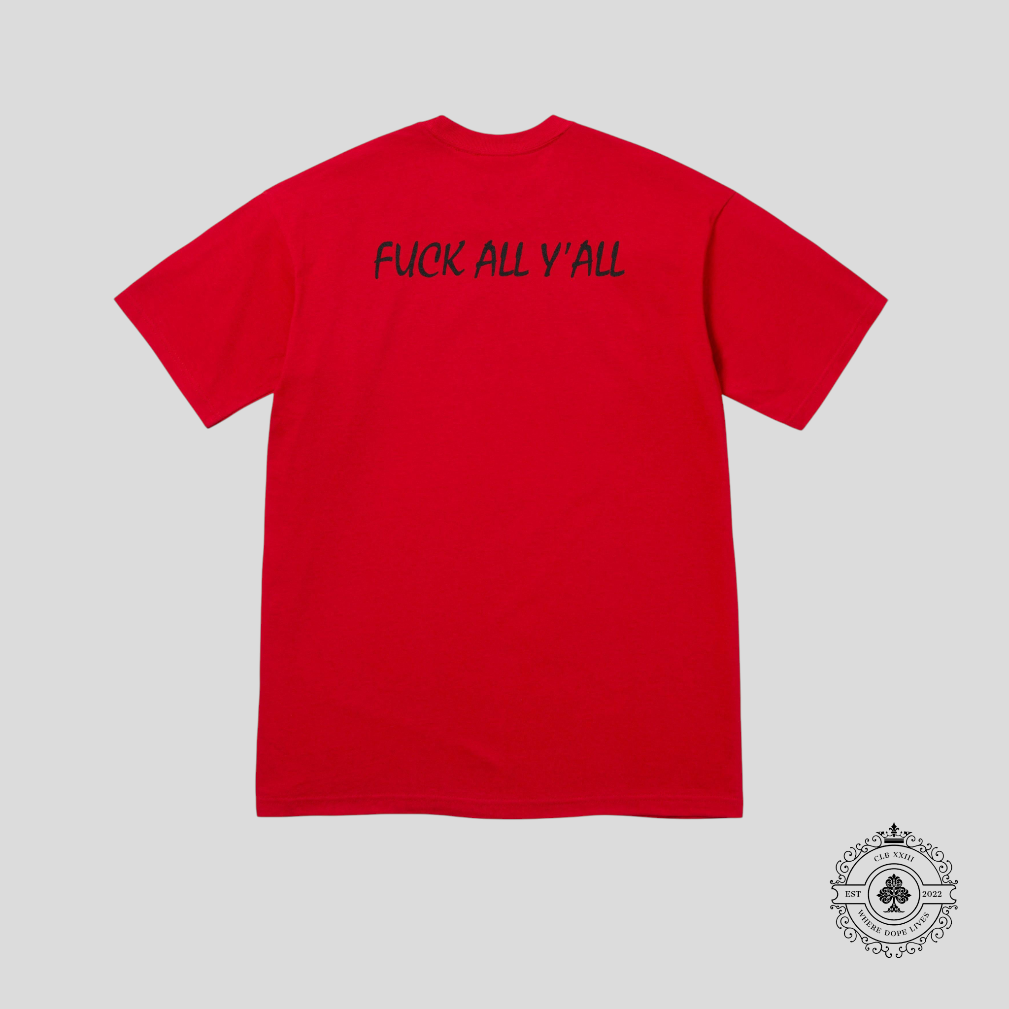 Supreme Split Logo Tee in Red