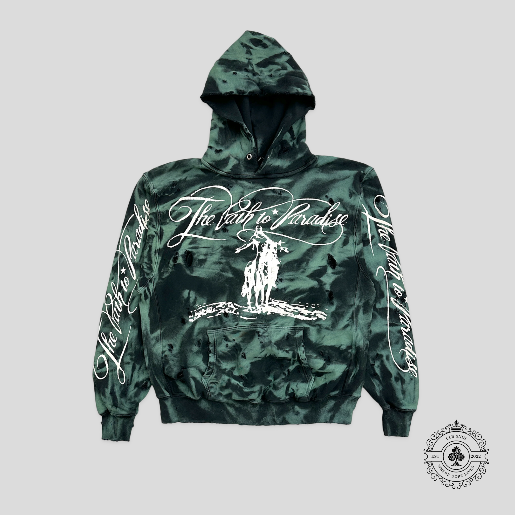 Hellstar Lava No Guts Hoodie in Green