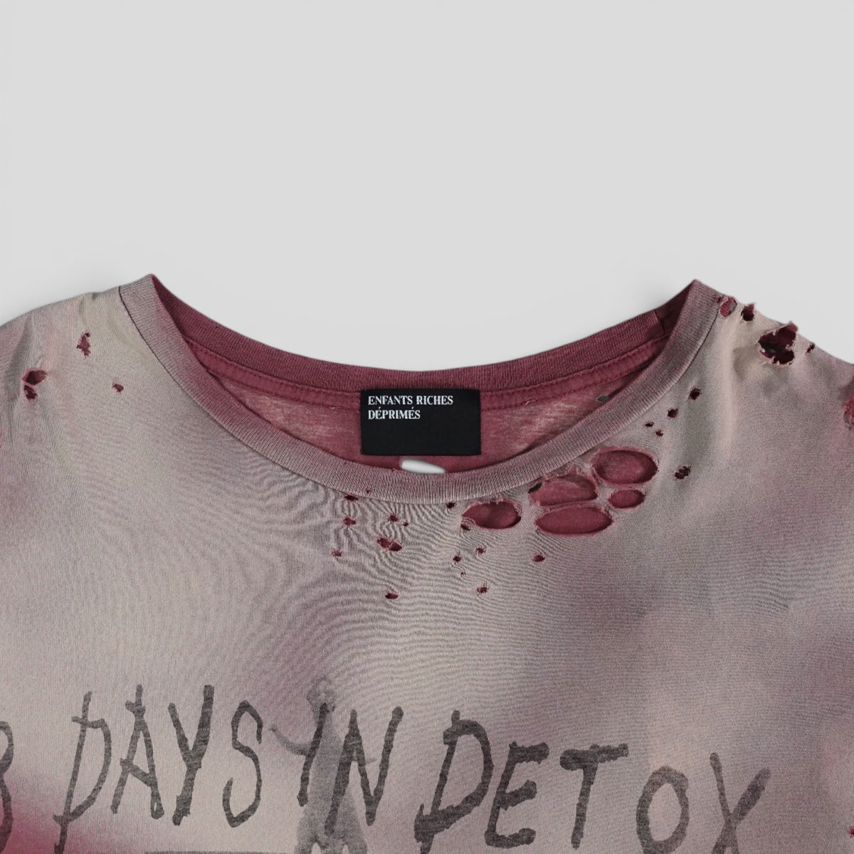 Enfants Riches Déprimés 13 Days of Detox Tee in Burgundy