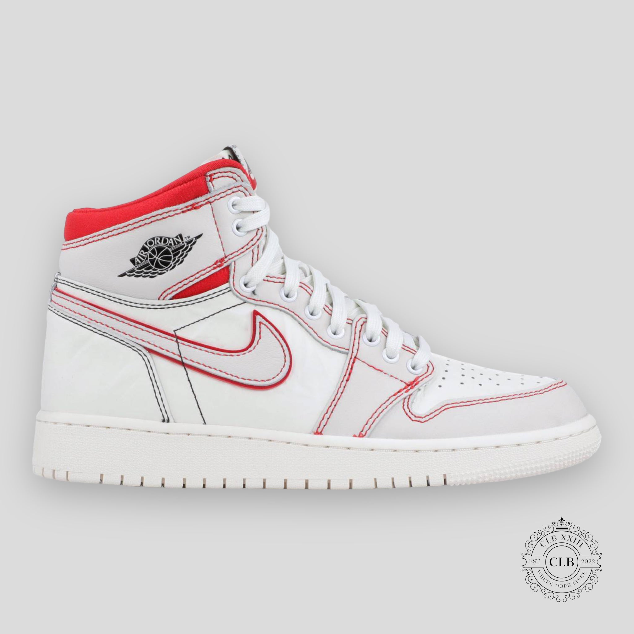 AIR JORDAN 1 RETRO HIGH OG (GS) "PHANTOM GYM RED"