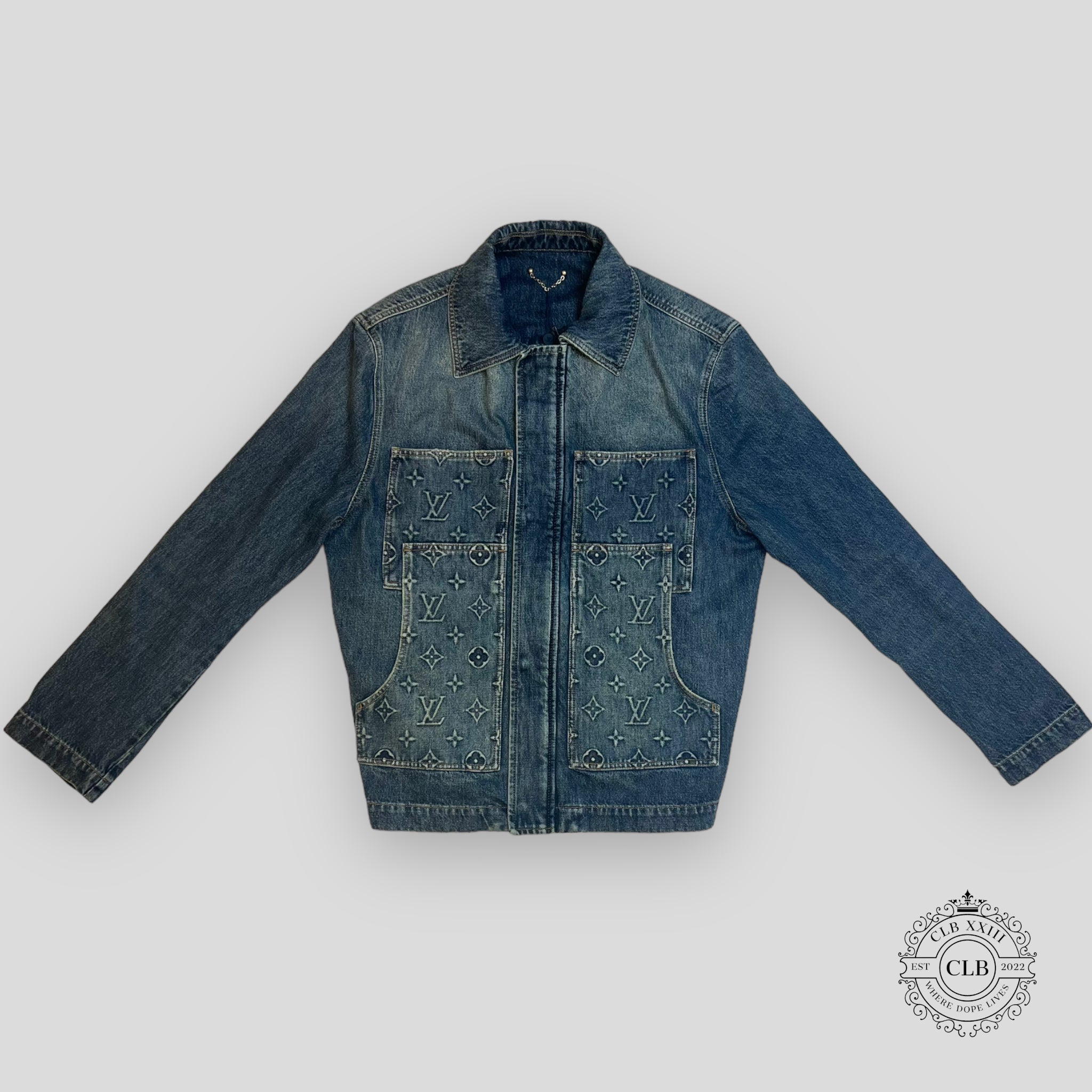 LOUIS VUITTON MONOGRAM LIGHT DENIM JACKET - INDIGO