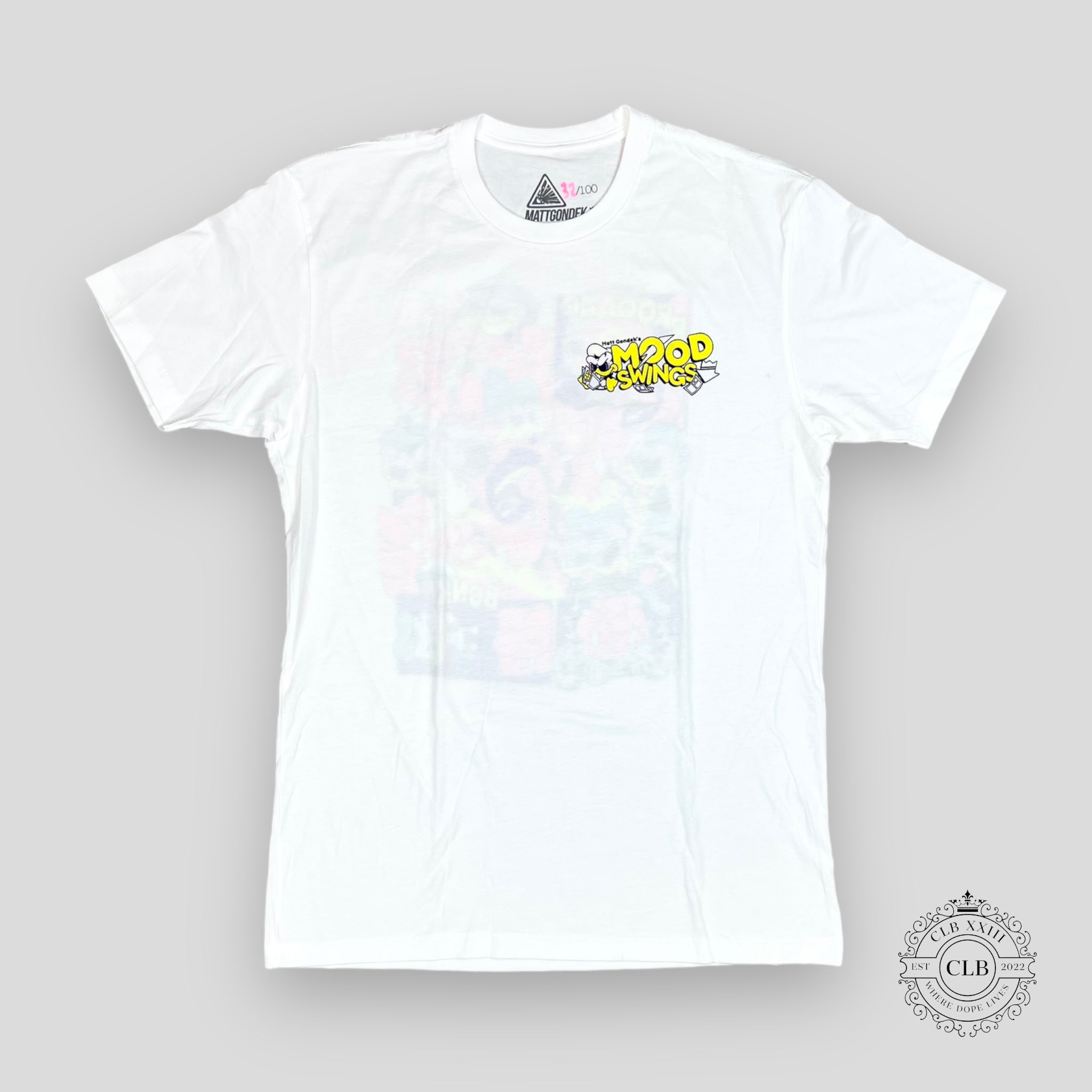 MATT GONDEK MOOD SWINGS LIMITED EDITION T-SHIRT - WHITE