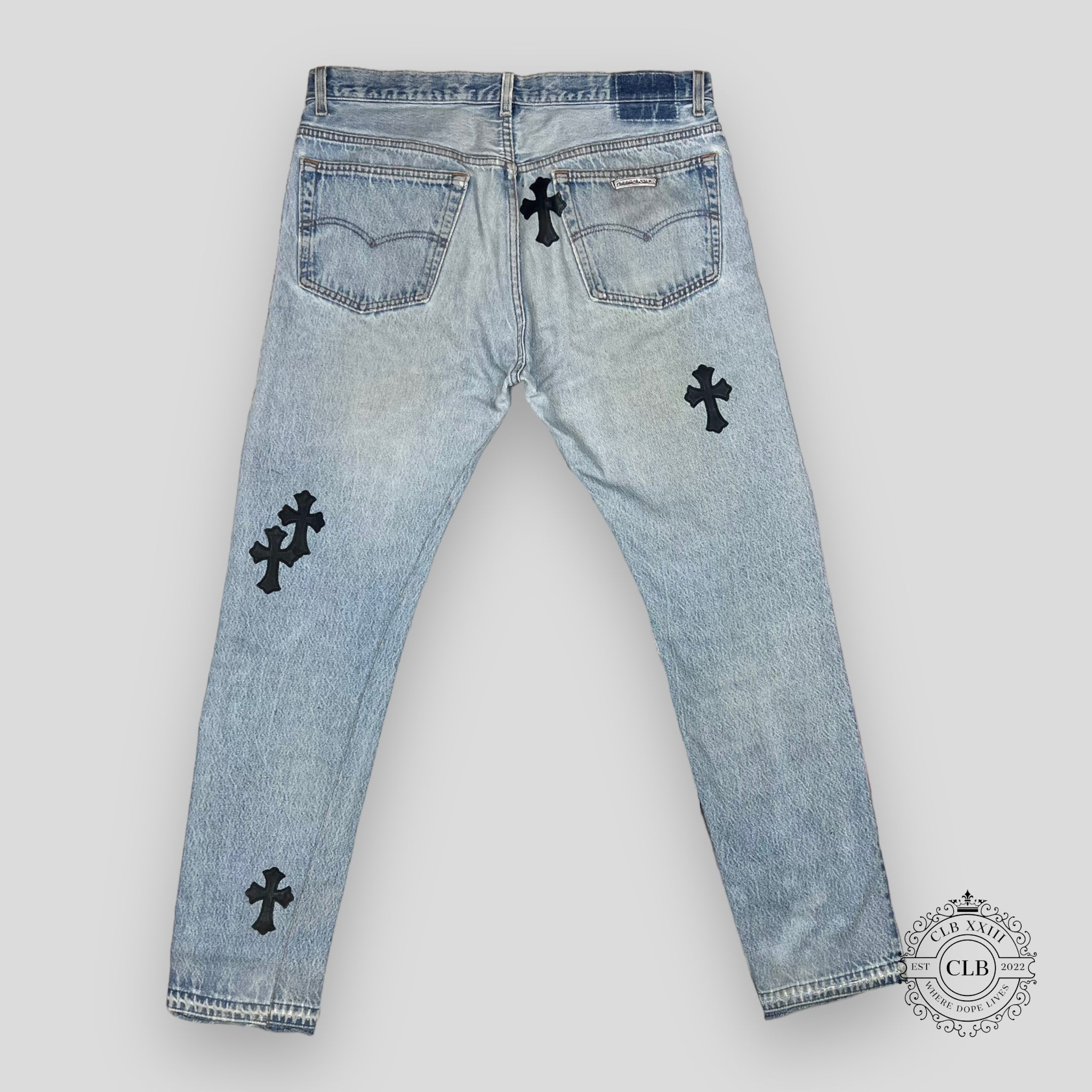 CHROME HEARTS LEVIS CROSS PATCH DENIM