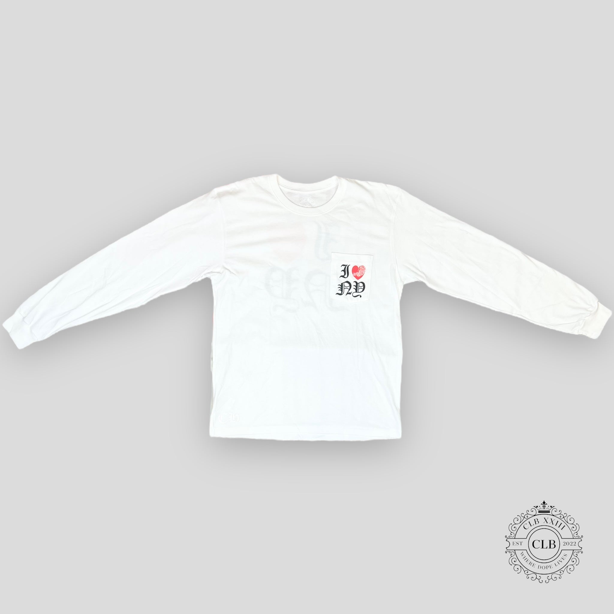 CHROME HEARTS I LOVE NY LONG SLEEVE TEE - WHITE