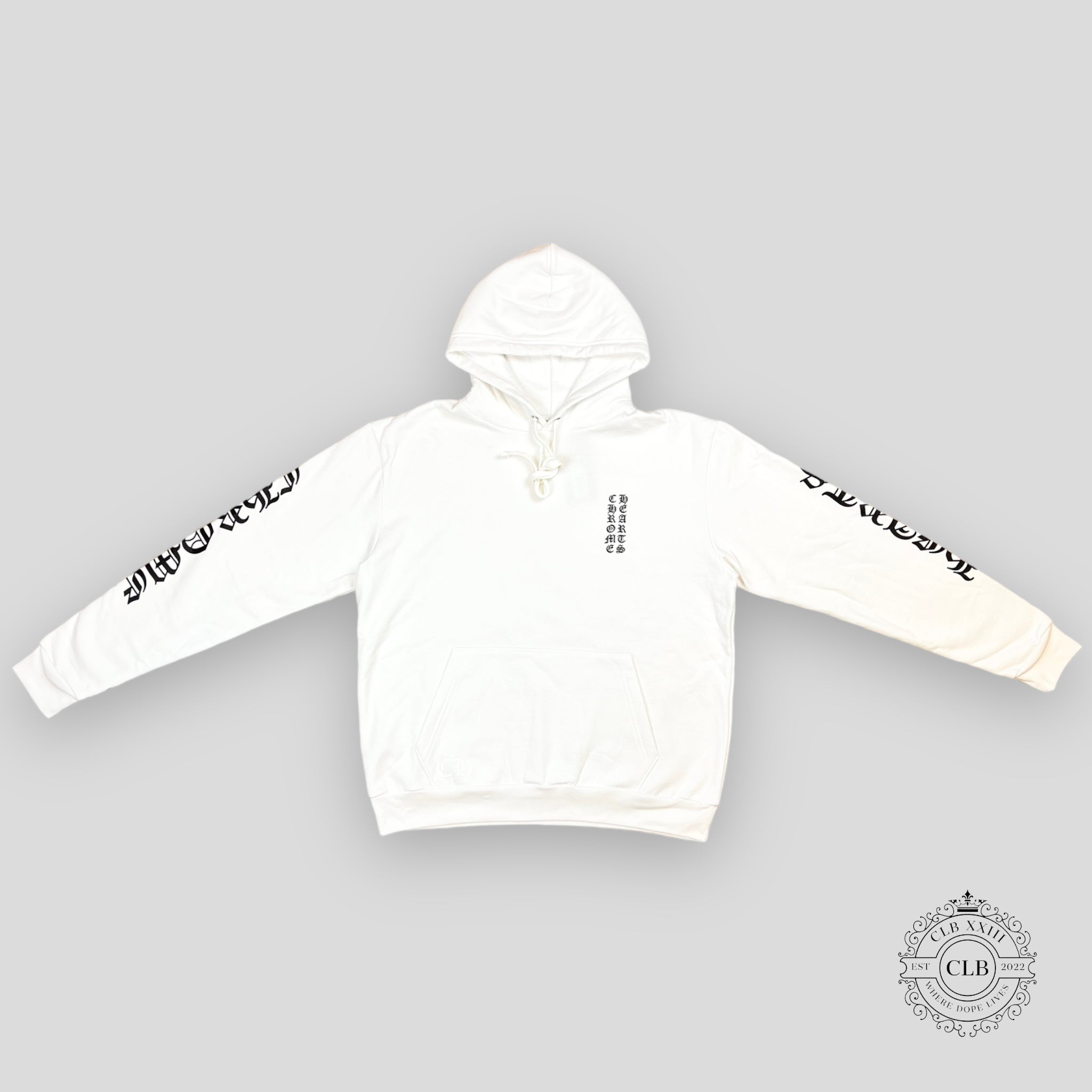 CHROME HEARTS LOGO HOODIE - WHITE