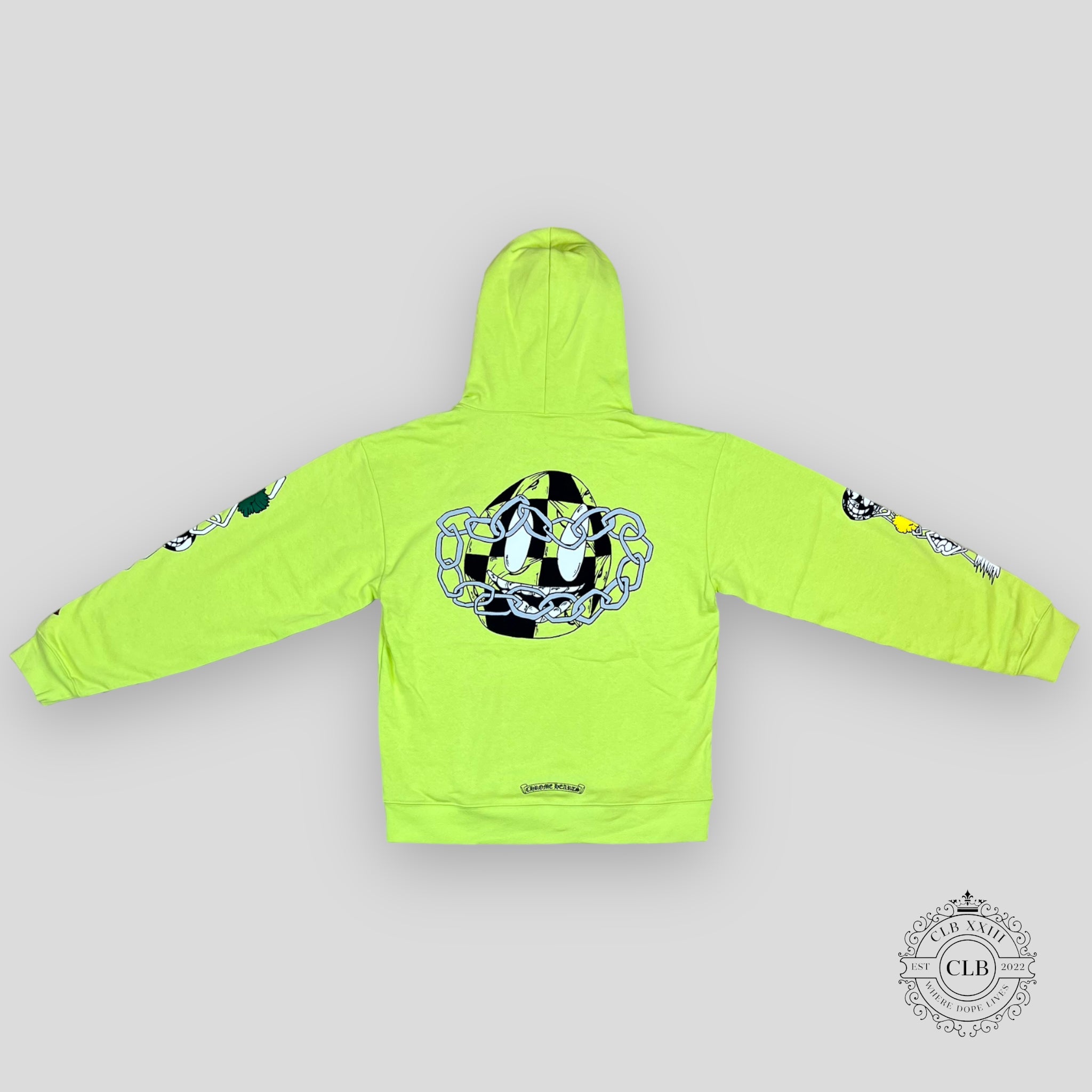 CHROME HEARTS MATTY BOY LINK HOODIE - GREEN