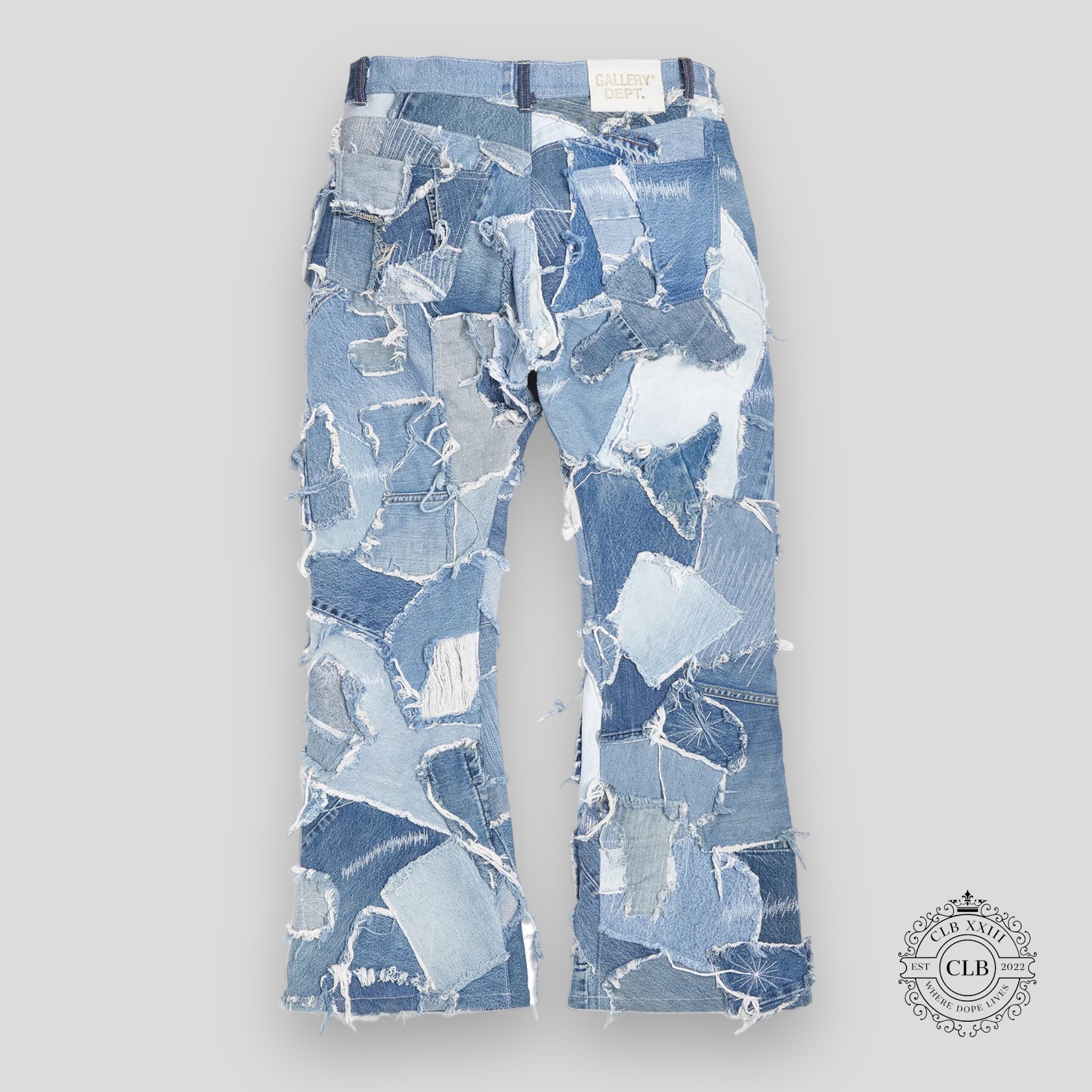 GALLERY DEPT. LOGAN DISTRESSED PATCHWORK JEANS