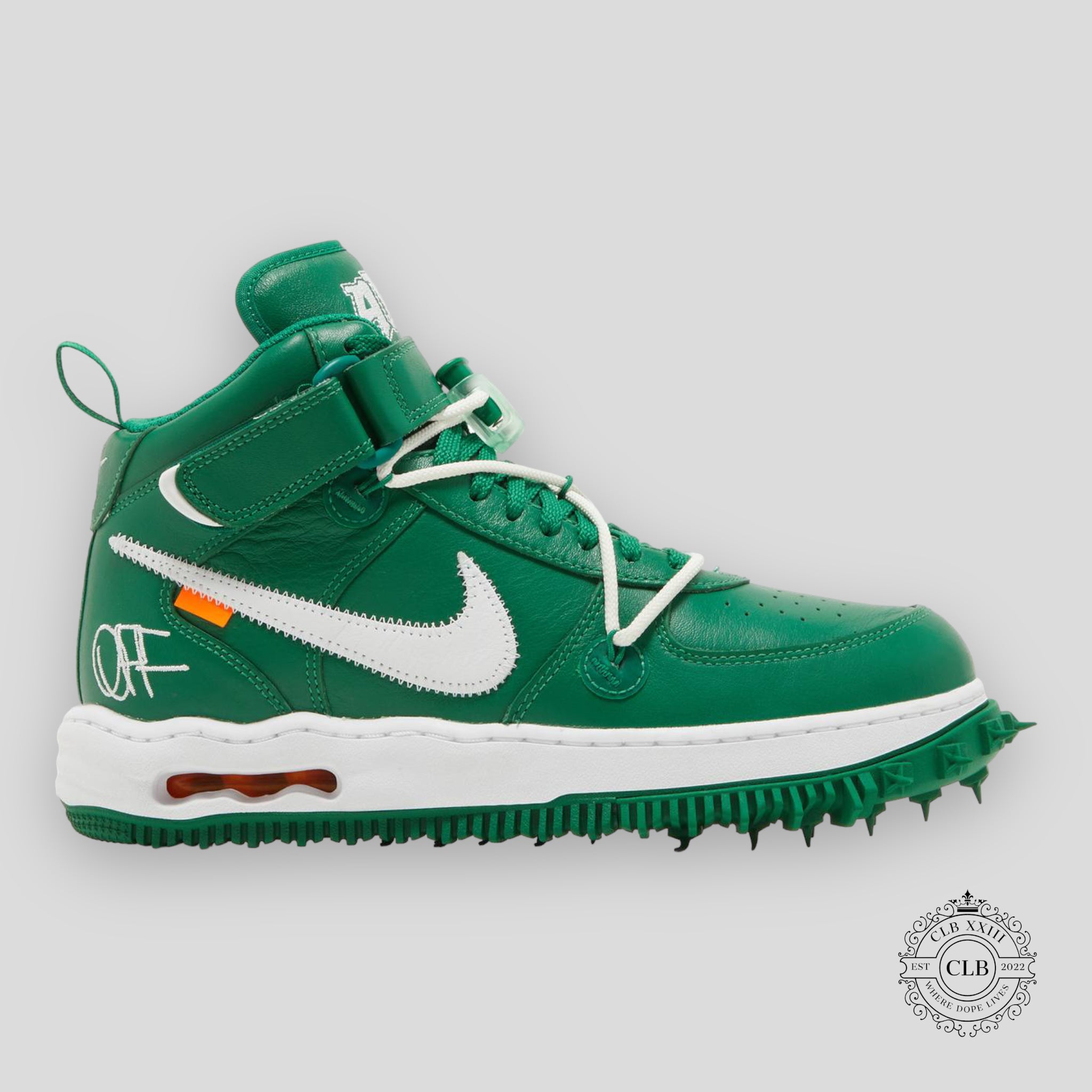 NIKE AIR FORCE 1 MID X OFF WHITE "PINE GREEN"