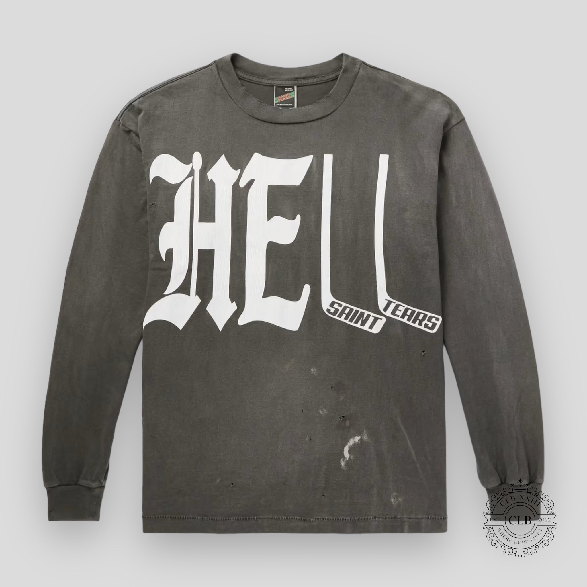SAINT MICHAELS X DENIM TEARS LONG SLEEVE HELL T-SHIRT