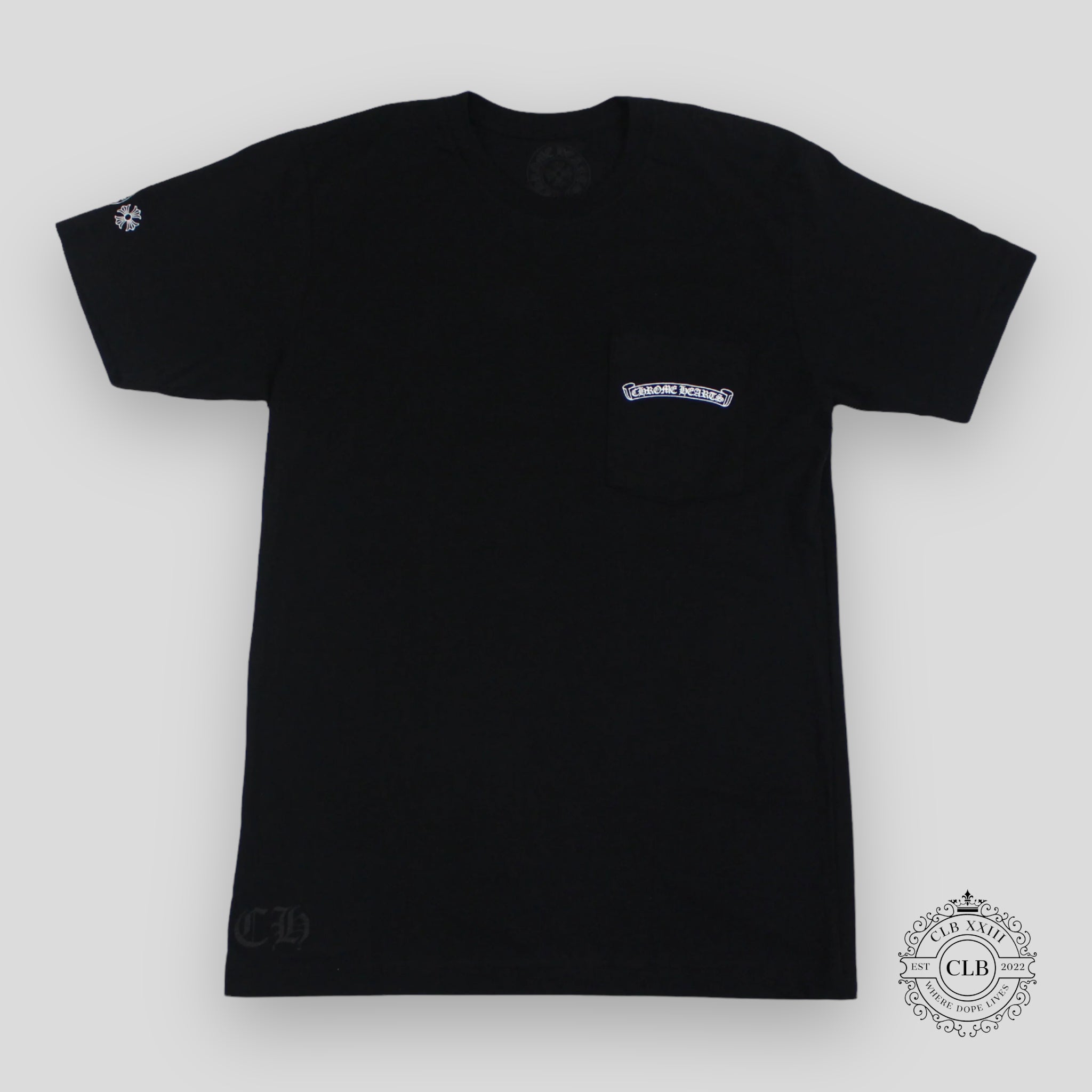 CHROME HEARTS DAGGER SHORT SLEEVE TEE - BLACK / PINK