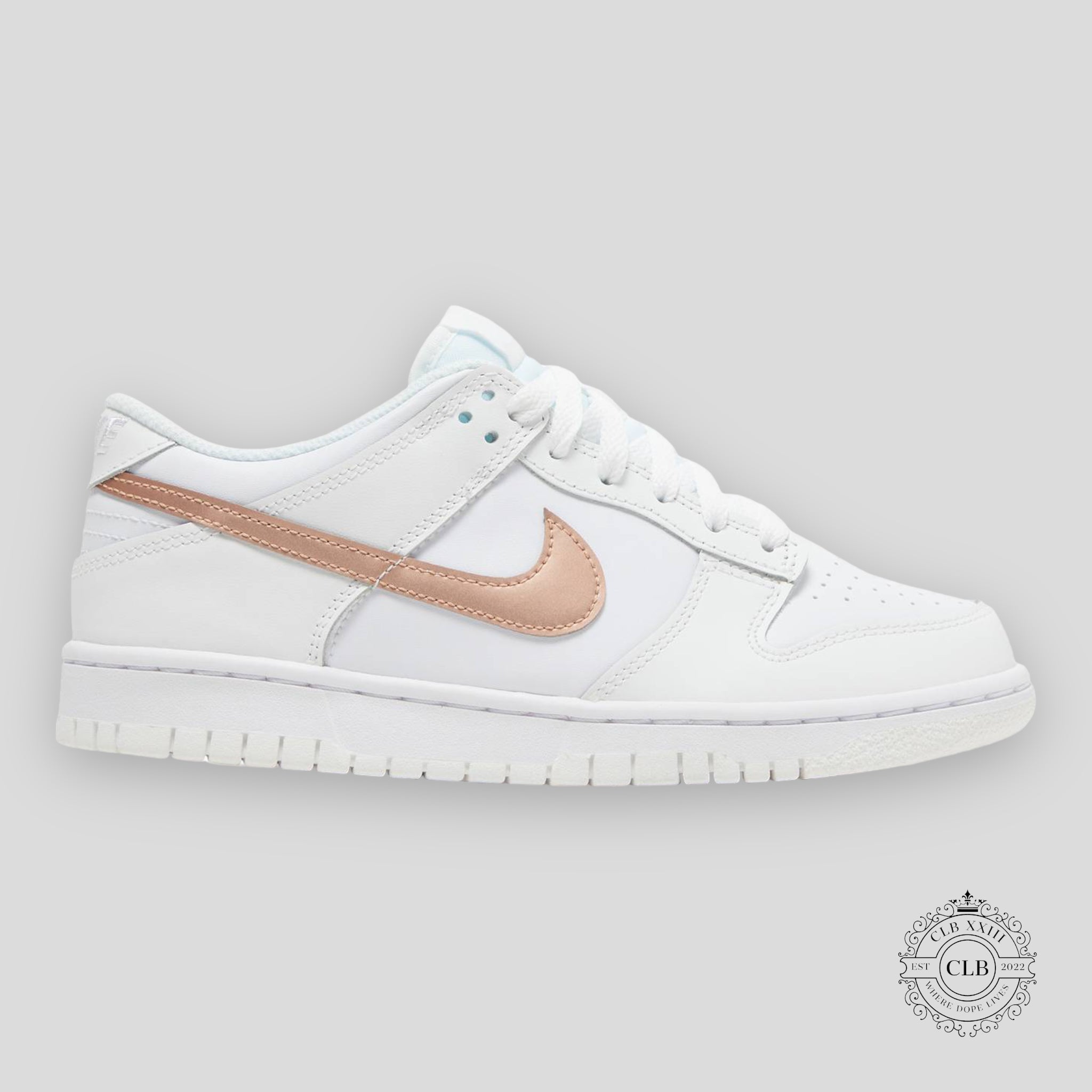 NIKE DUNK LOW (GS) "BRONZE SWOOSH"