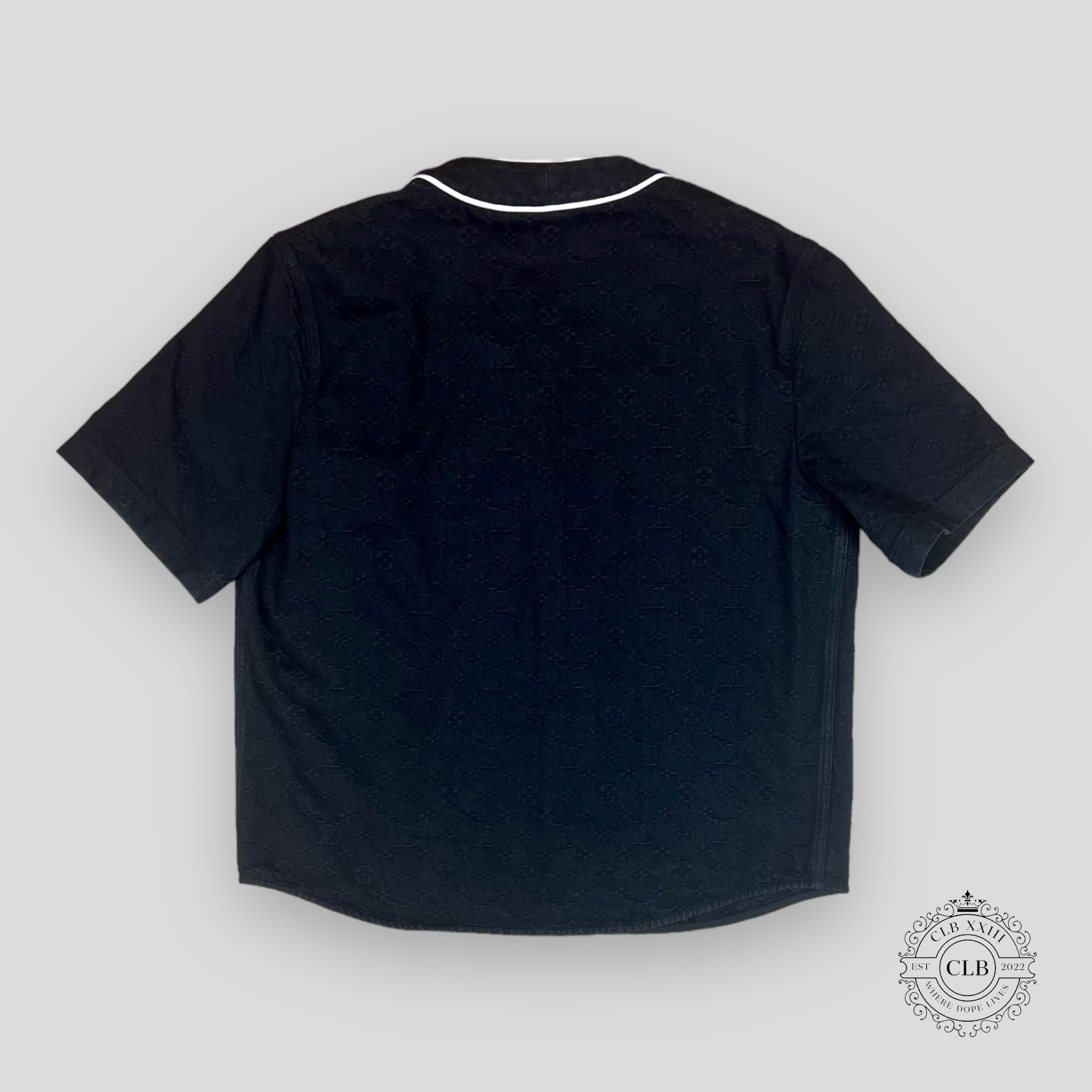 LOUIS VUITTON MONOGRAM SHORT-SLEEVED DENIM SHIRT