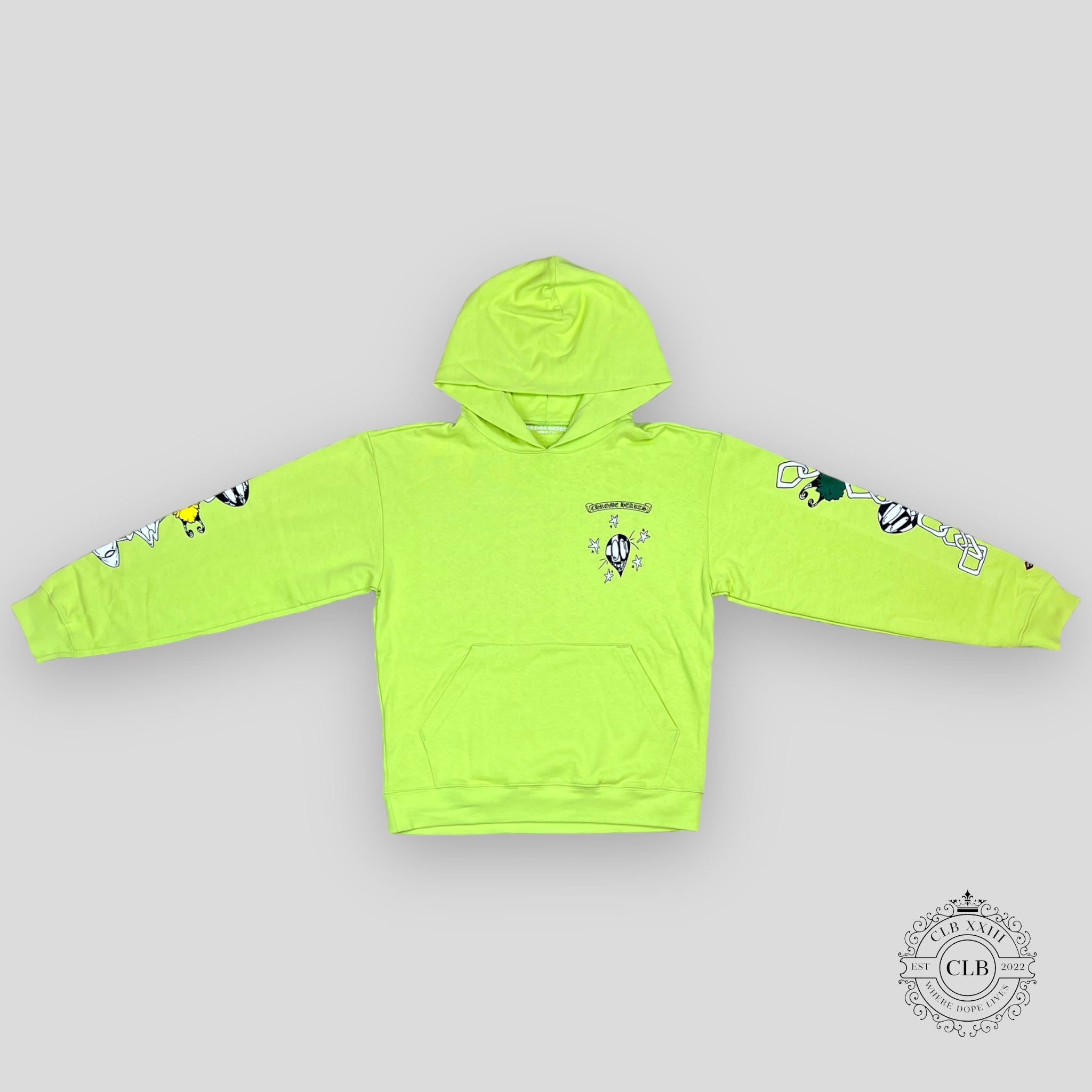 CHROME HEARTS MATTY BOY LINK HOODIE - GREEN